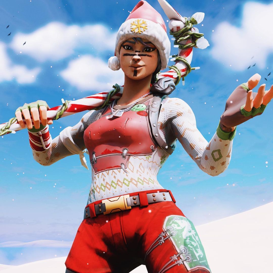 Christmas With Red Nose Raider Fortnite Wallpapers