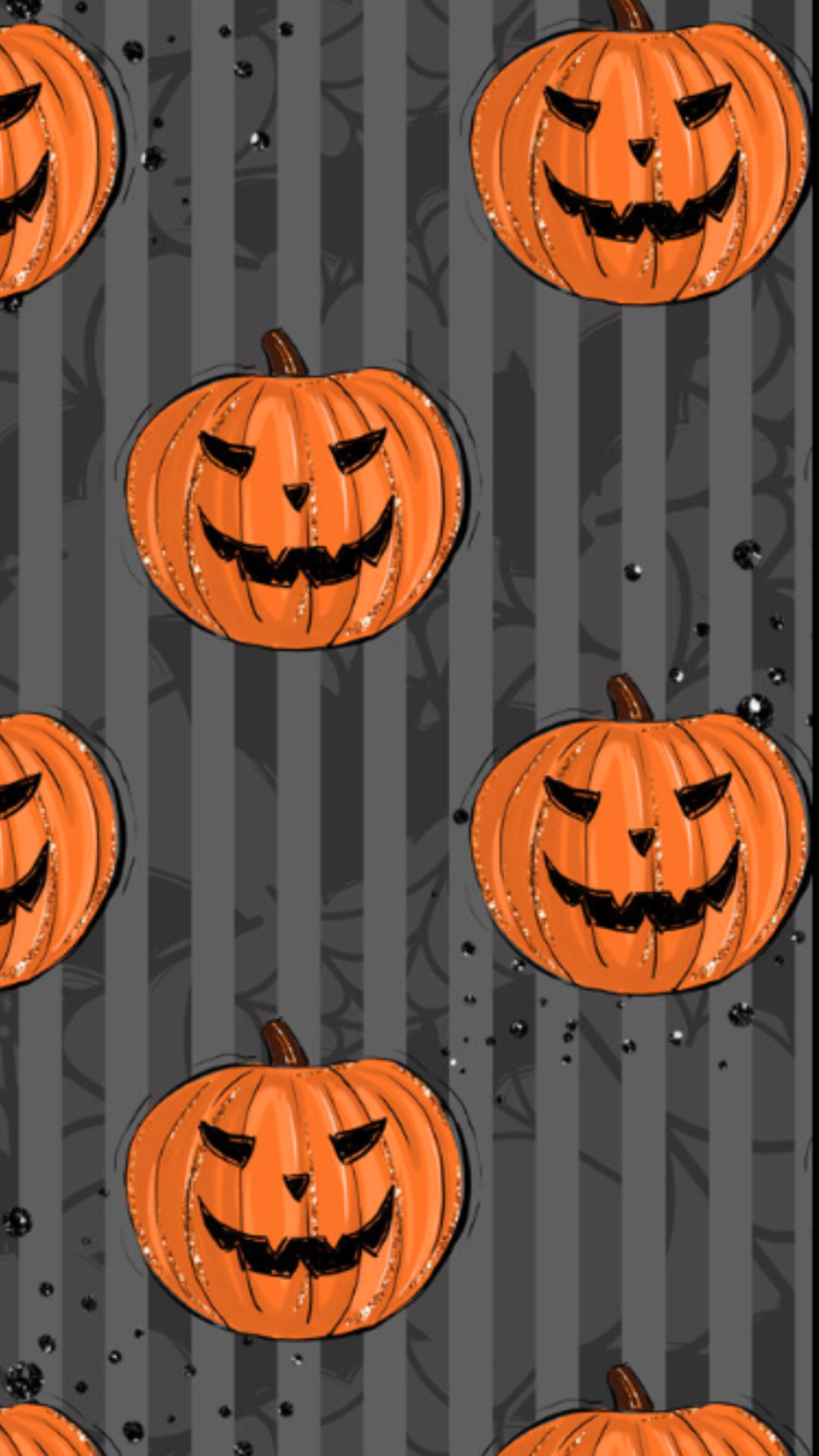 Halloween Jack-O'-Lantern With Mask Wallpapers