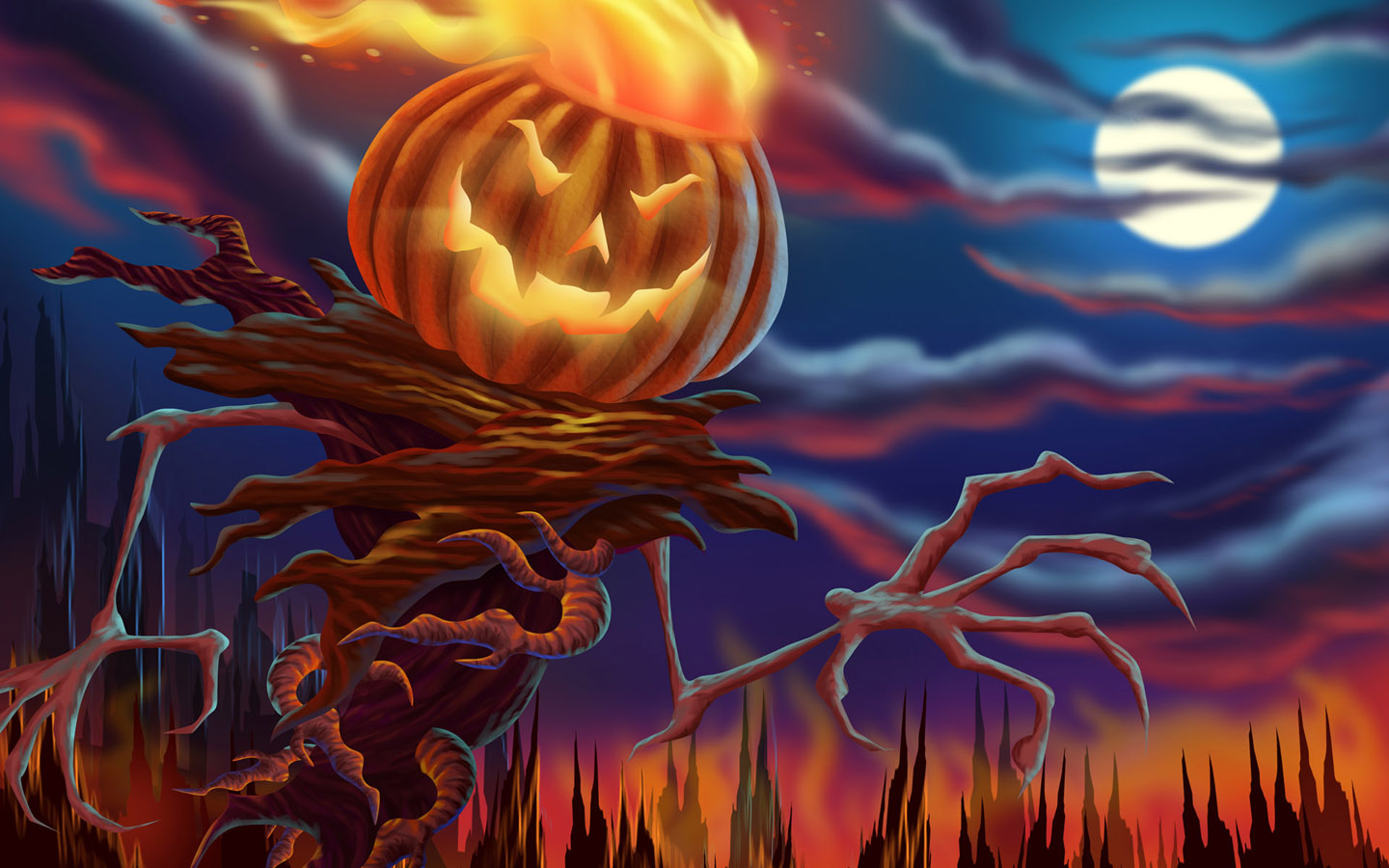 Halloween Scary Pumpkin Wallpapers