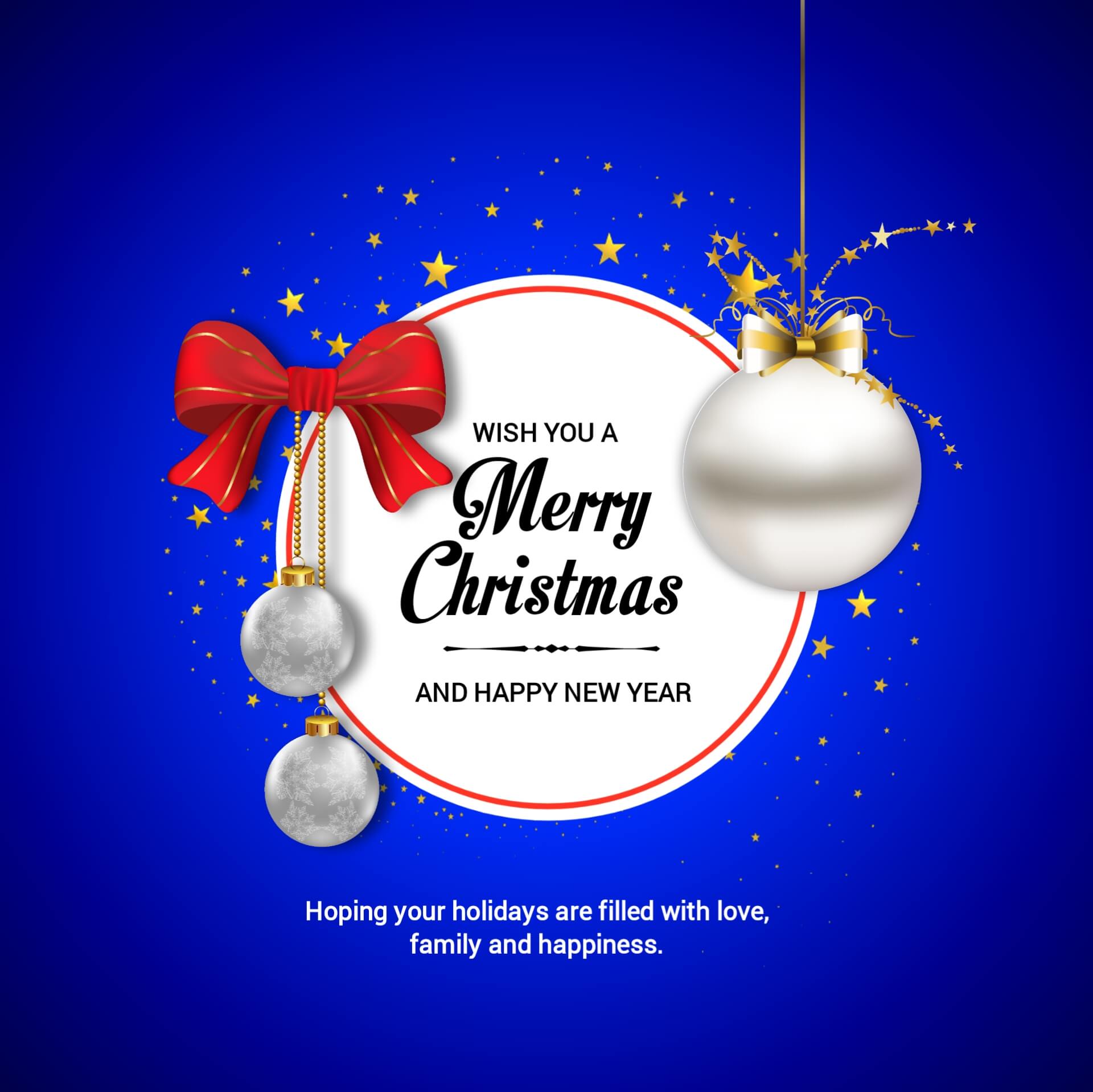 Happy New Year Merry Christmas 2021 Greeting Wallpapers