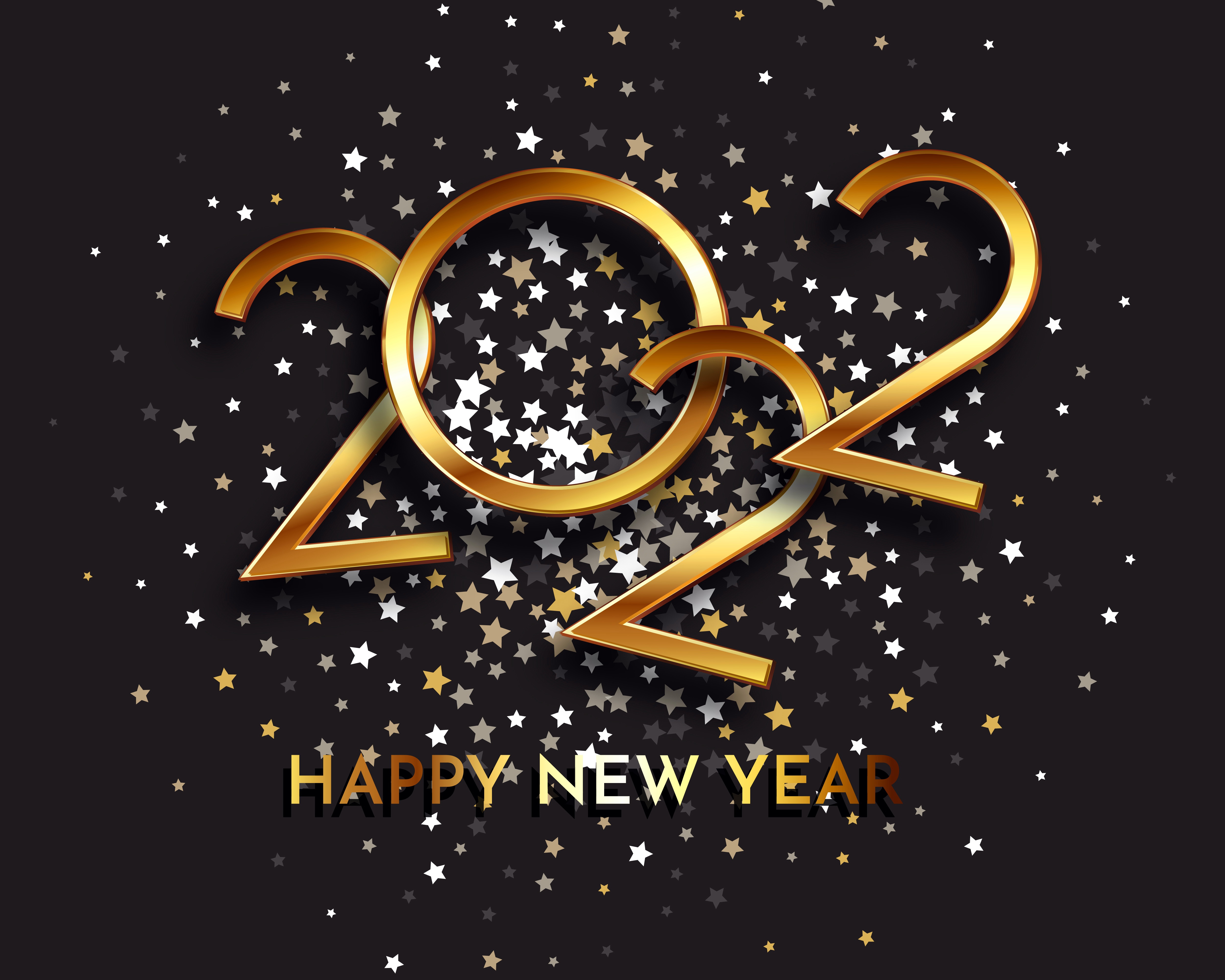 New Year 2022 4K Greeting Wallpapers