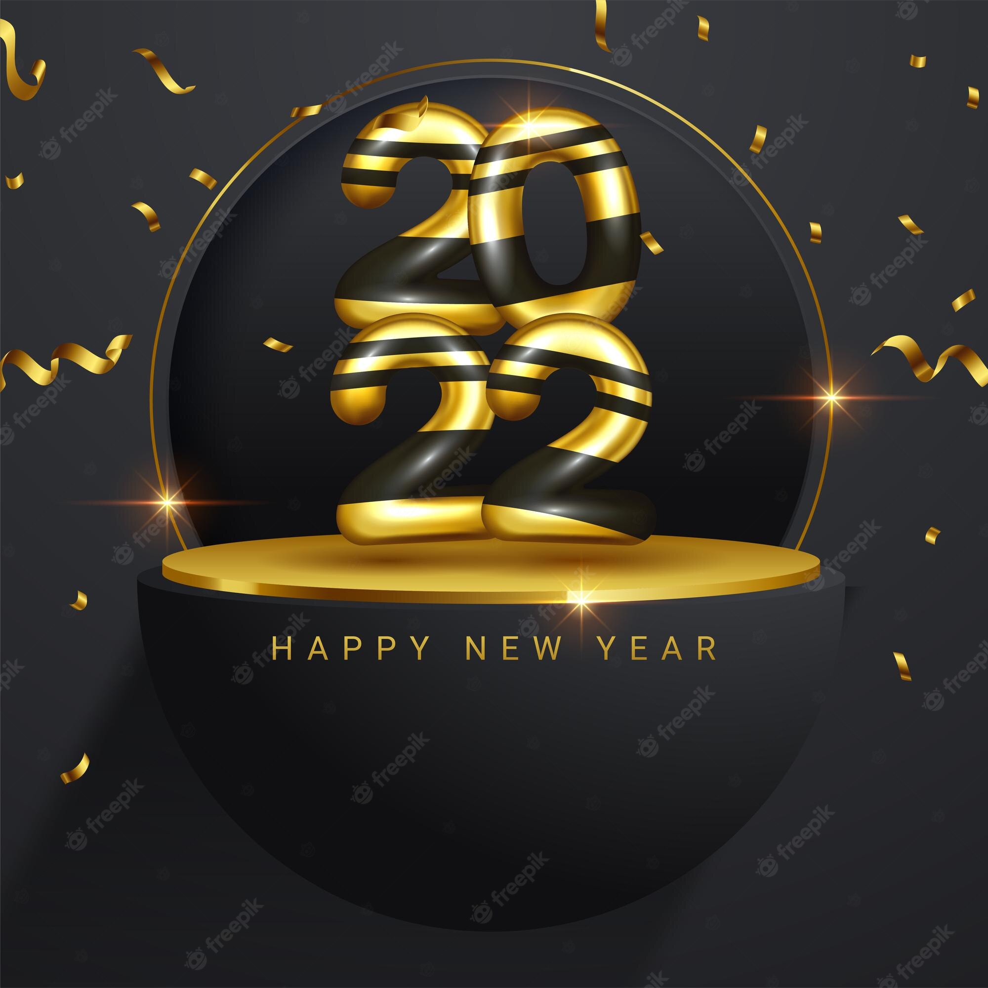 New Year 2022 4K Greeting Wallpapers