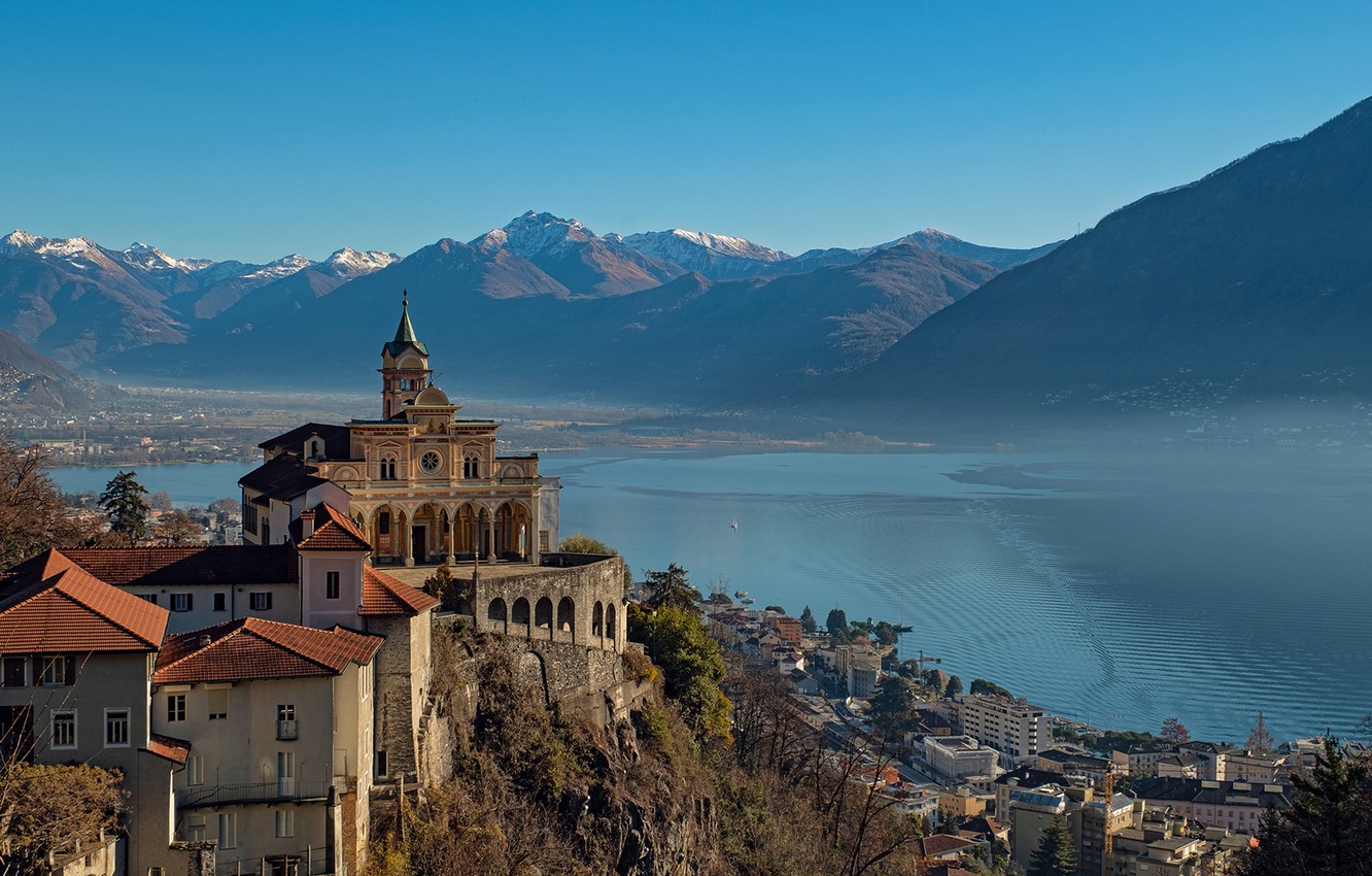 Church Madonna Del Sasso Wallpapers