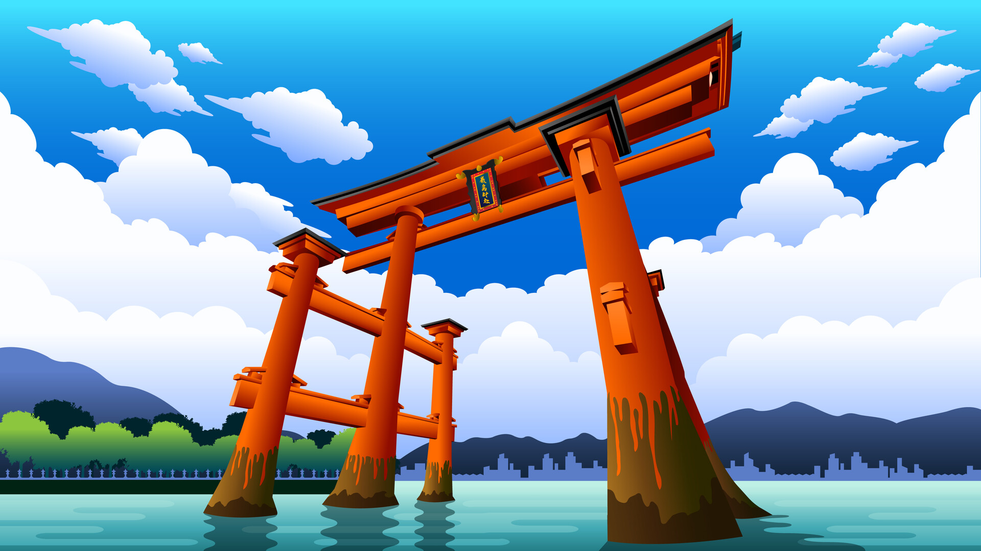 Itsukushima Gate Wallpapers