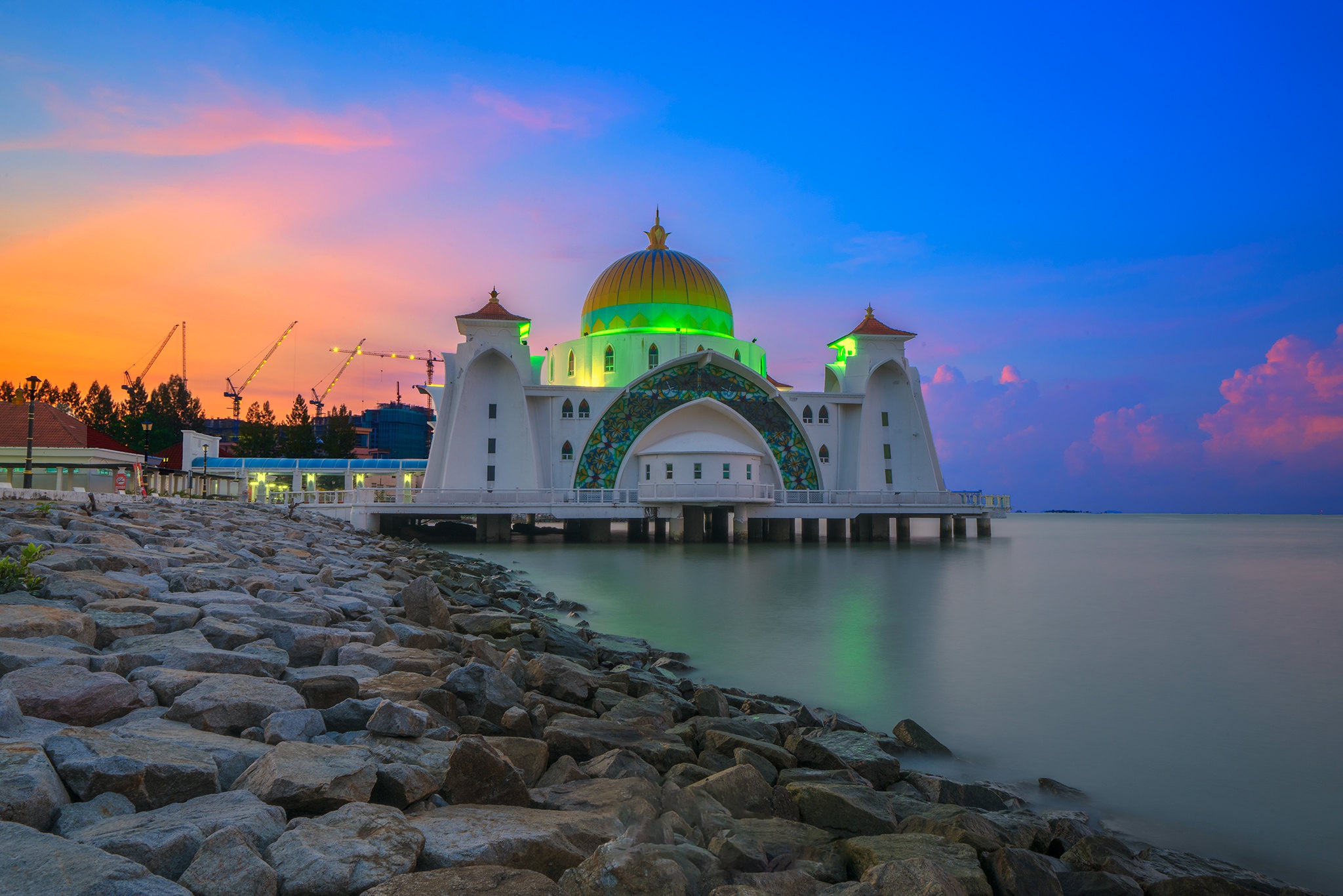 Malacca Straits Mosque Wallpapers