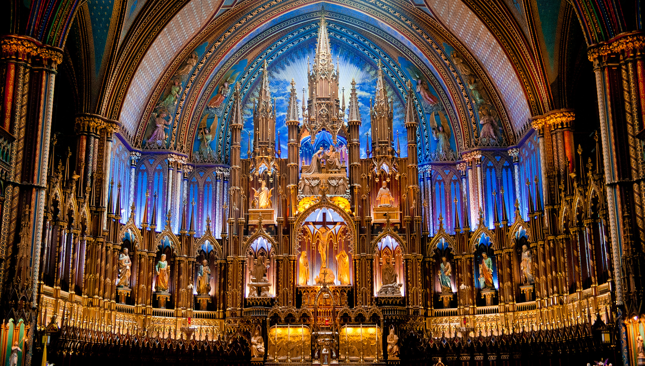 Notre Dame Basilica In Montreal Wallpapers