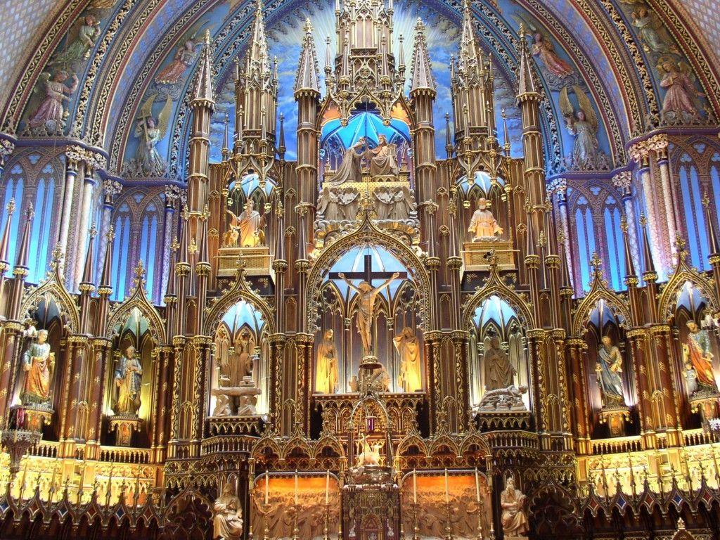 Notre Dame Basilica In Montreal Wallpapers