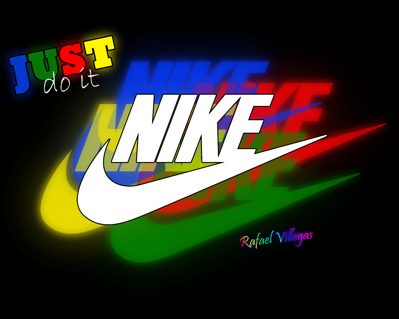 Nike Logo Neon Wallpapers