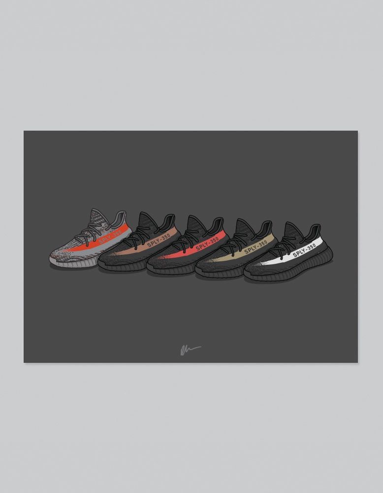 Yeezy Boost 350 Cartoon Wallpapers