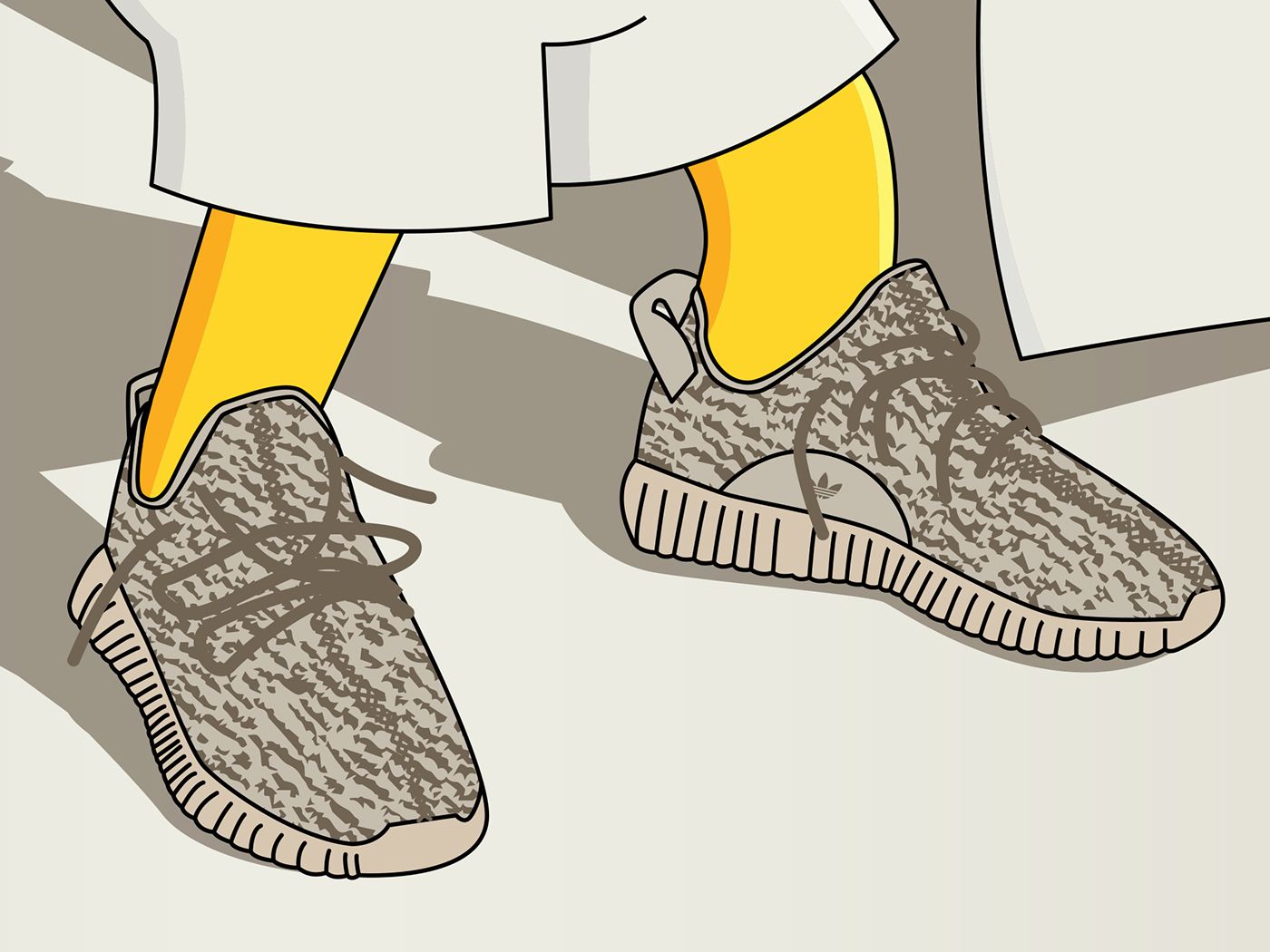 Yeezy Boost 350 Cartoon Wallpapers