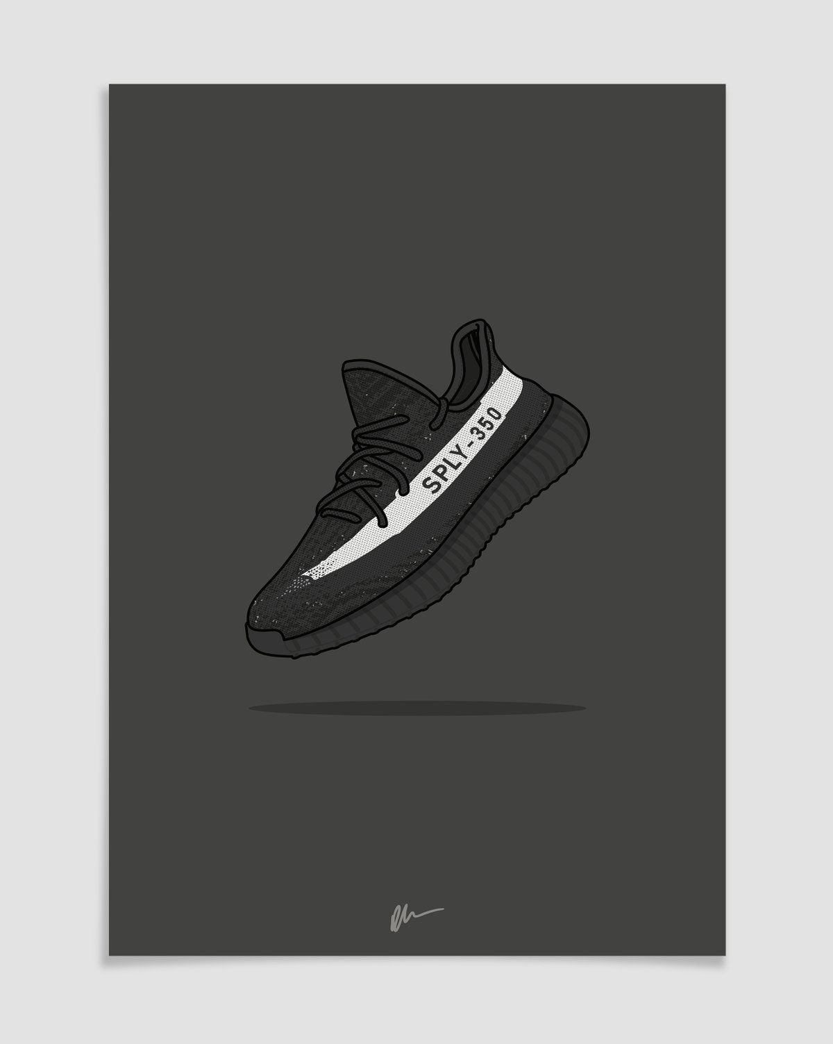 Yeezy Shoes Cartoon Wallpapers