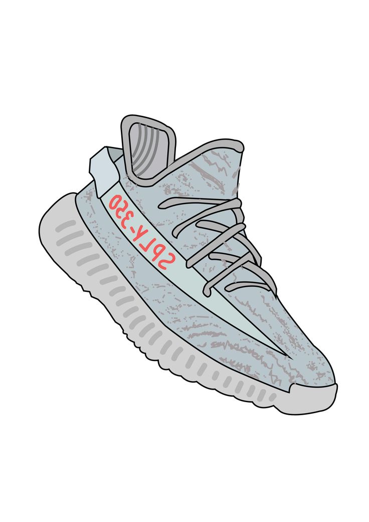 Yeezy Shoes Cartoon Wallpapers