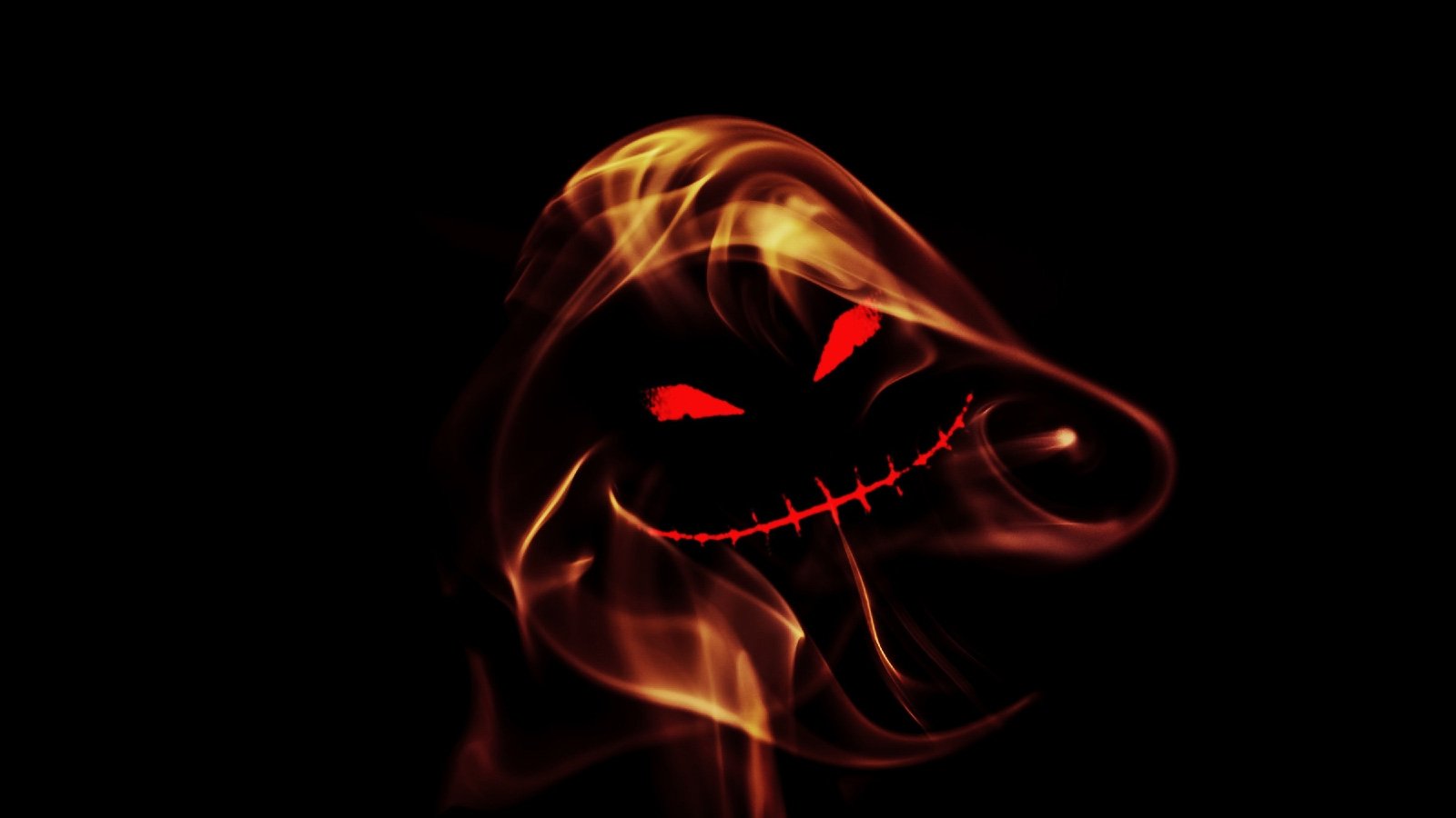 Anonymous With Orange Eyes Wallpapers