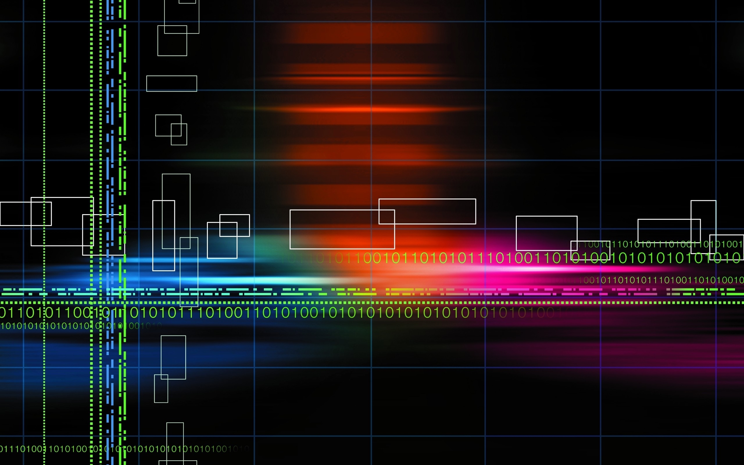 Binary 5K Colorful Wallpapers