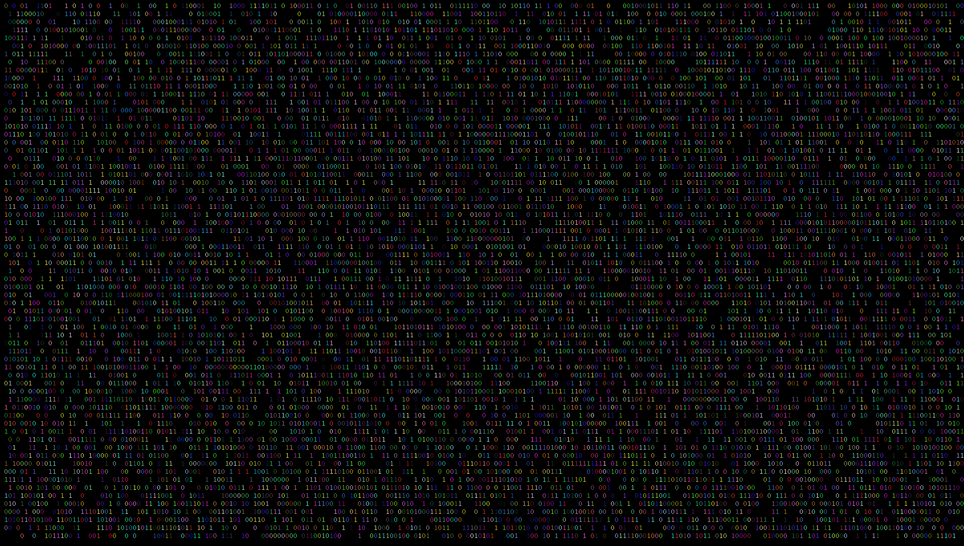 Binary 5K Colorful Wallpapers