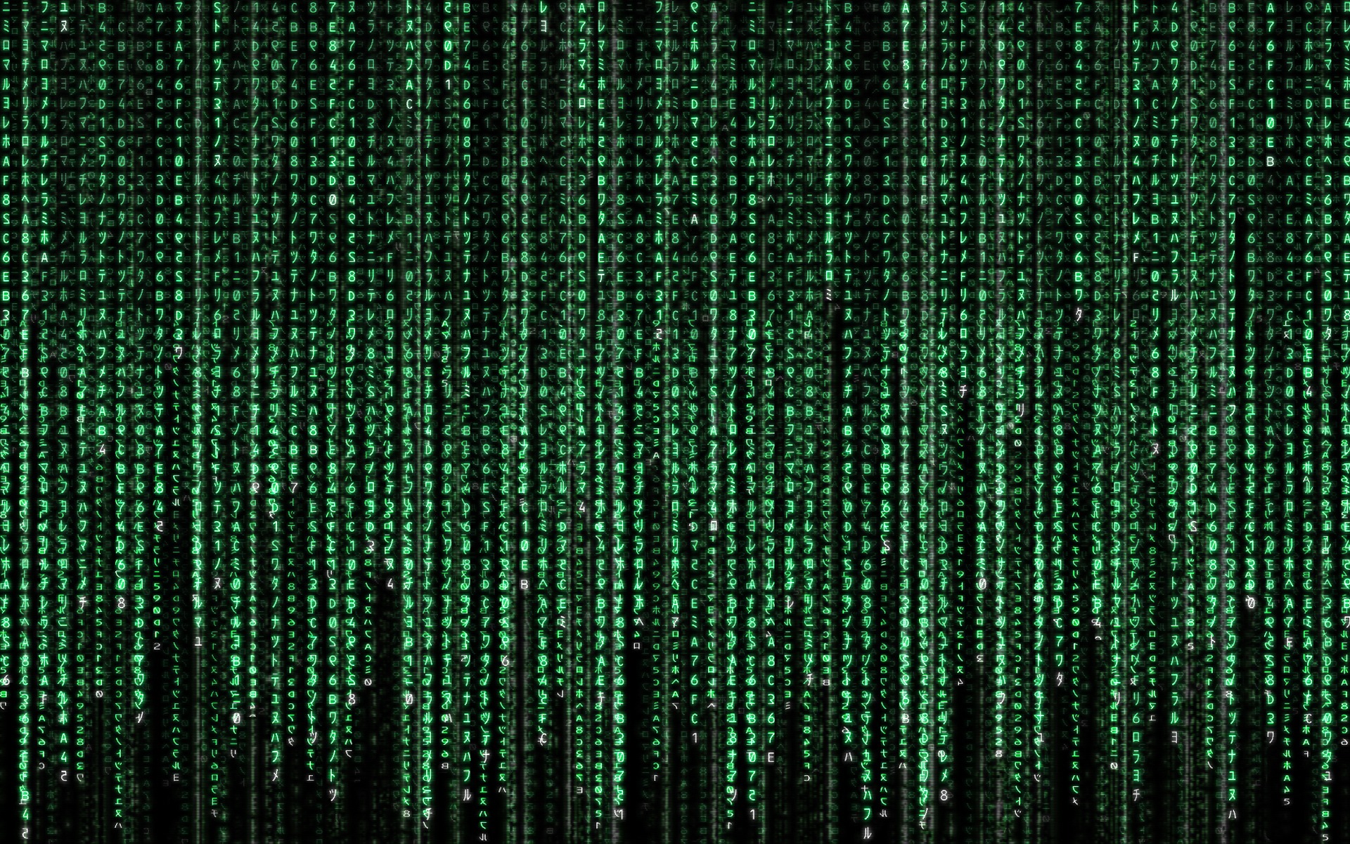 Binary Numbers Raining Wallpapers