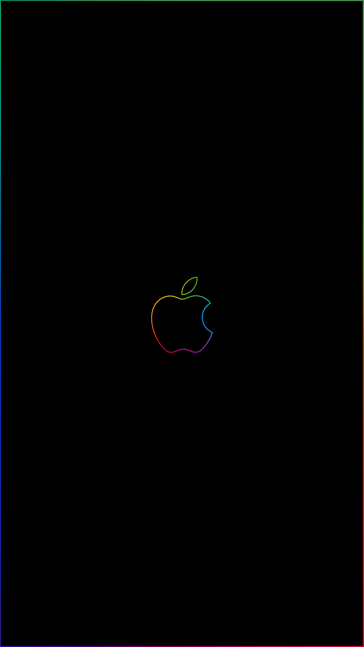 Hexagona Apple Rainbow Ios 11 Wallpapers