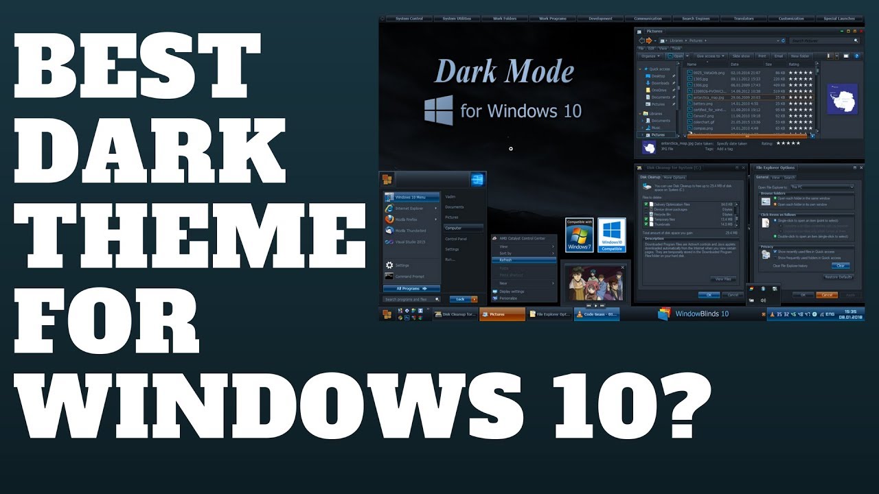 Windows 10 Dark Mode Logo Wallpapers