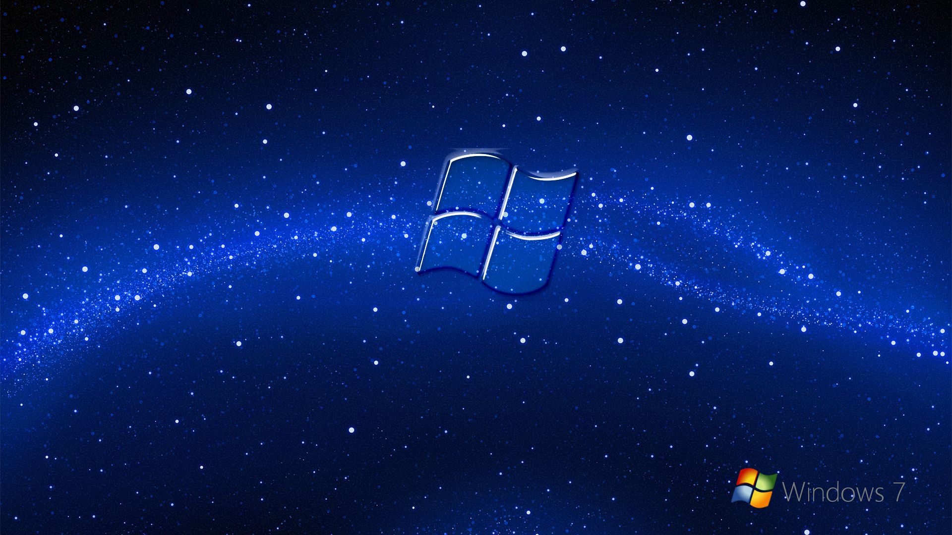 Windows 10 Logo Blue Glow Wallpapers