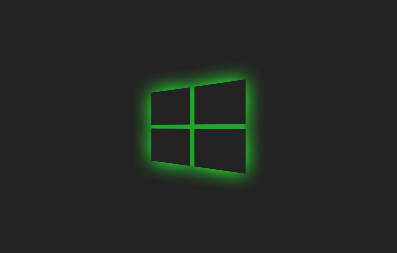 Windows 10 Logo Blue Glow Wallpapers