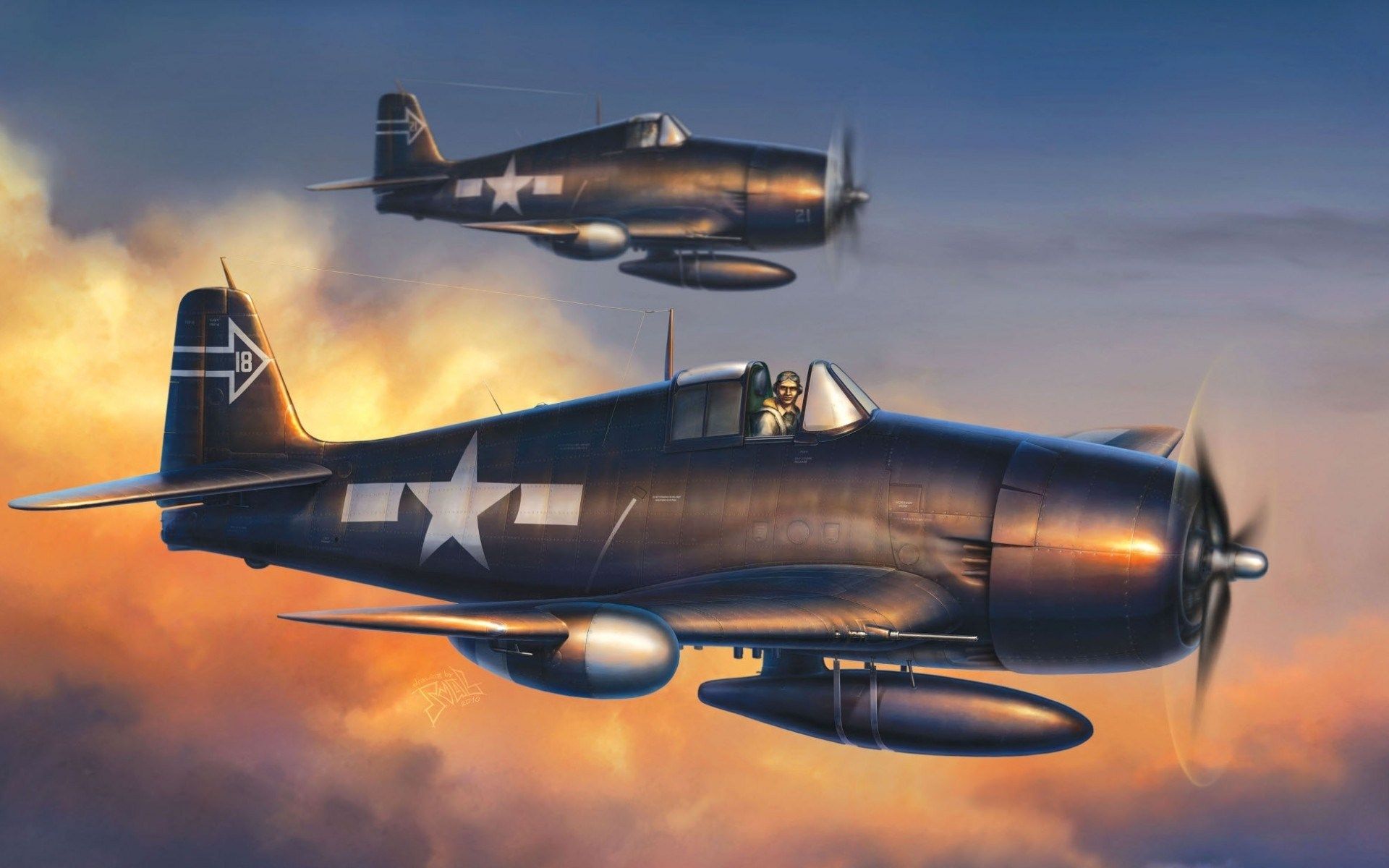 Grumman F6F Hellcat Wallpapers