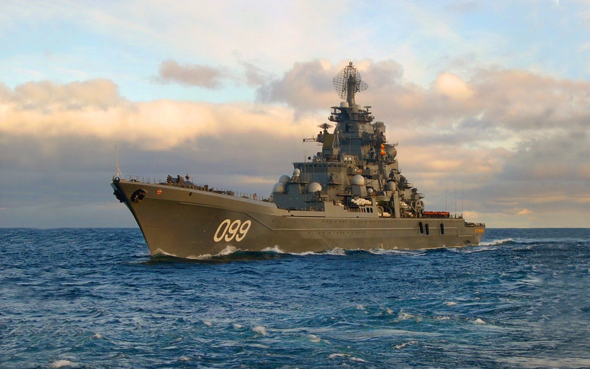 Russian Battlecruiser Petr Velikiy Wallpapers