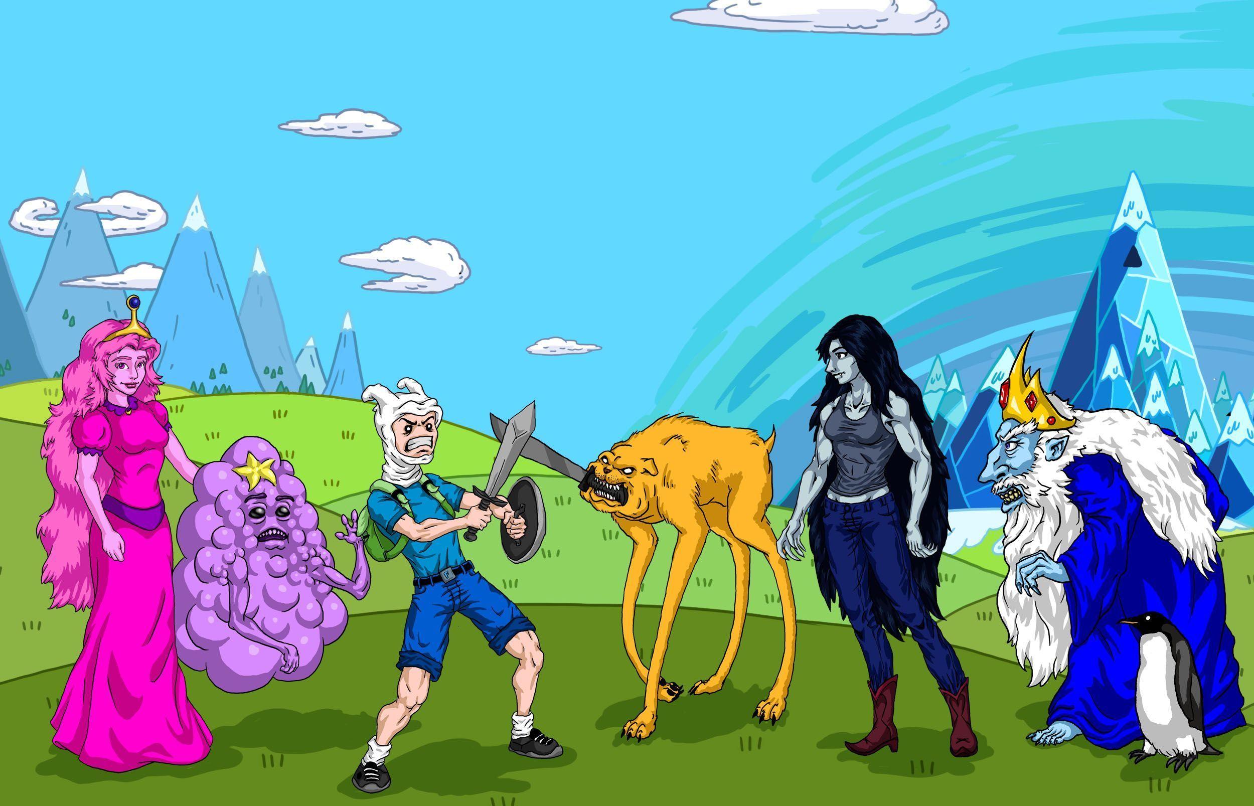 Adventure Time Dual Monitor Wallpapers