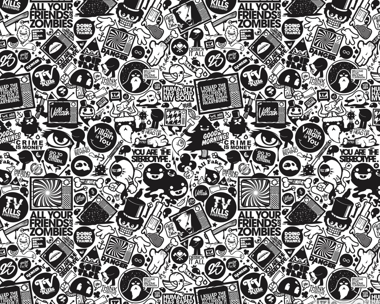 Cartoon Black Wallpapers