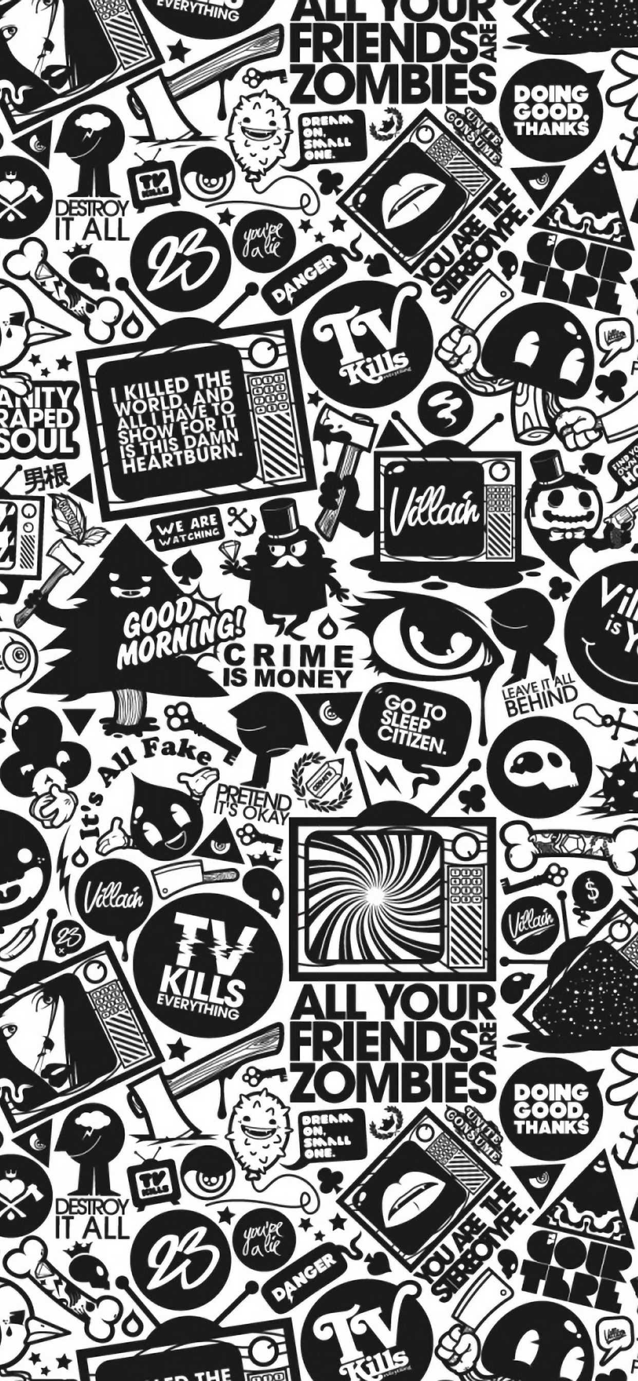 Cartoon Black Wallpapers