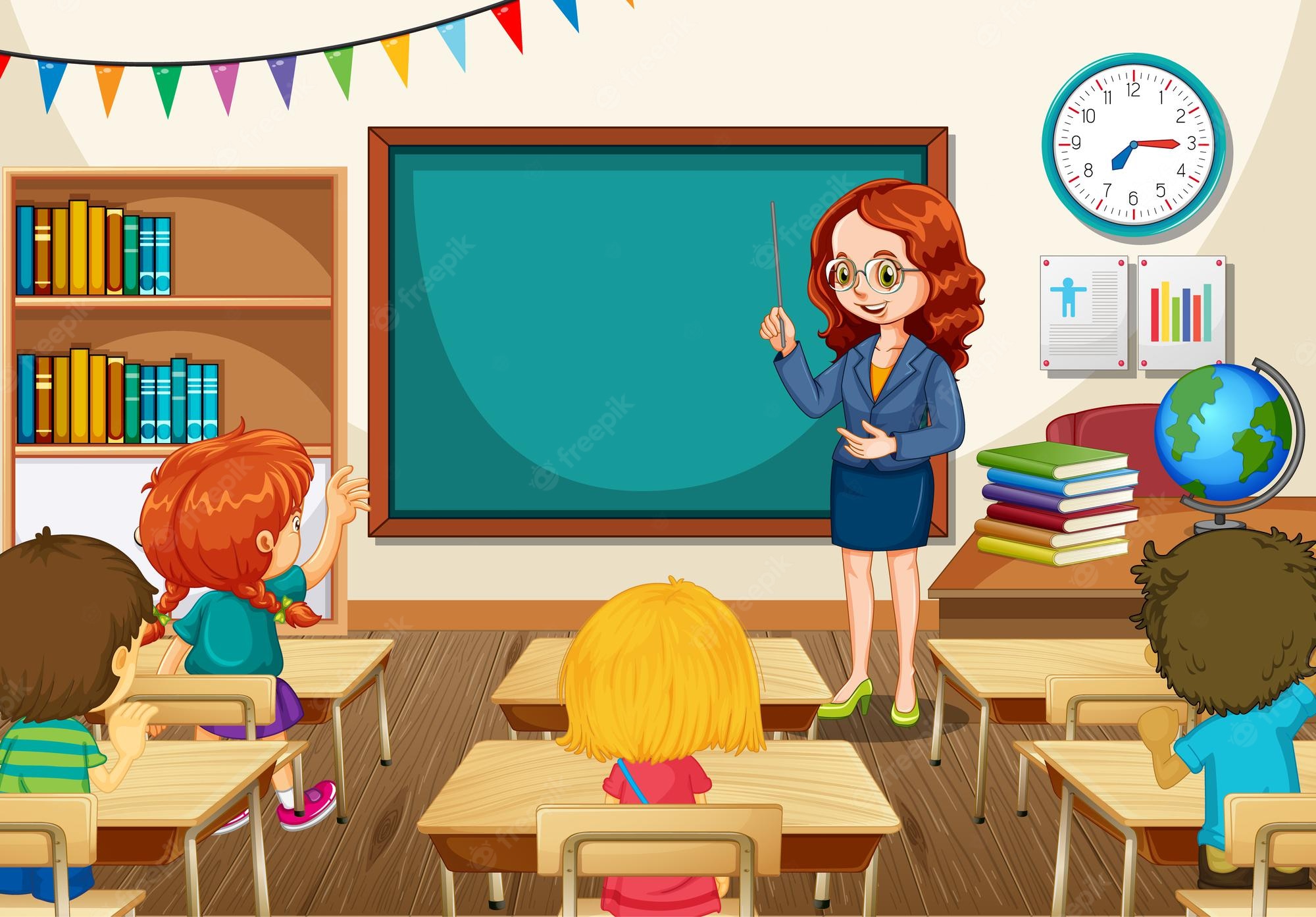 Cartoon Classroom Wallpapers