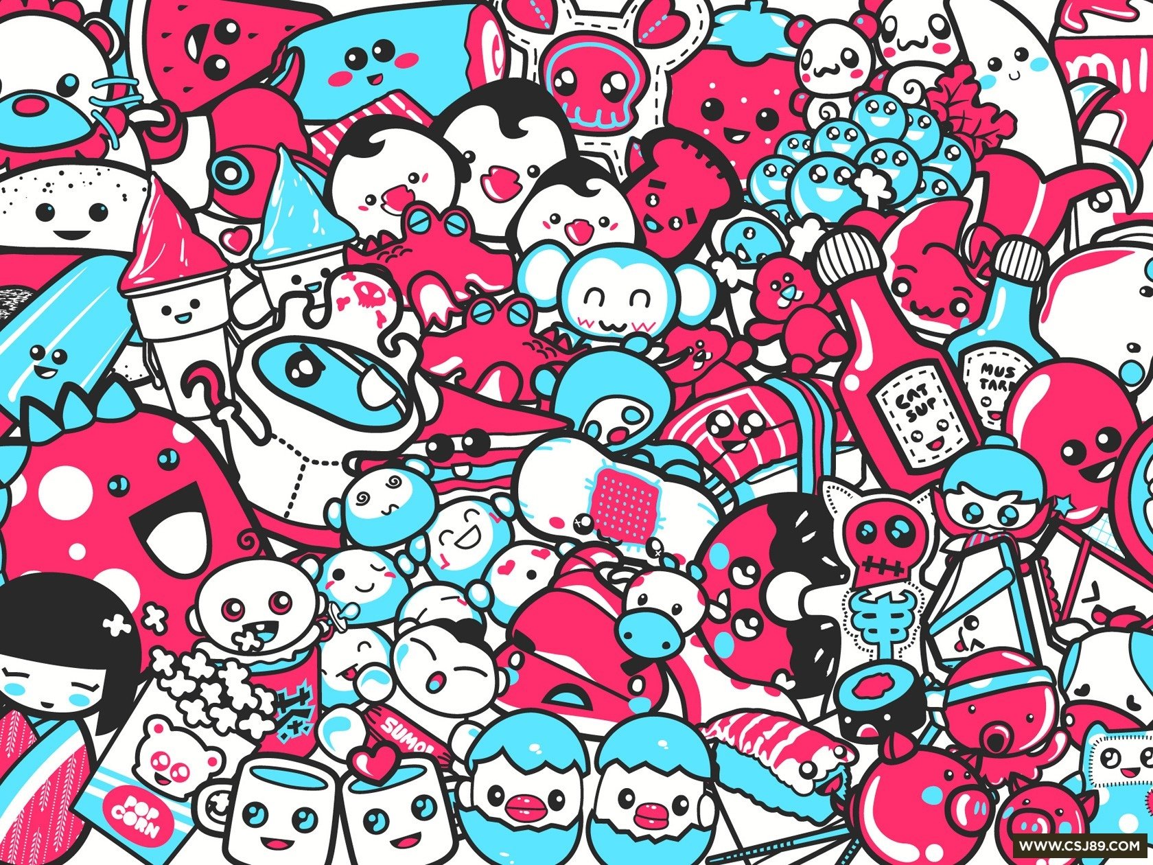 Cartoon Collage Wallpapers