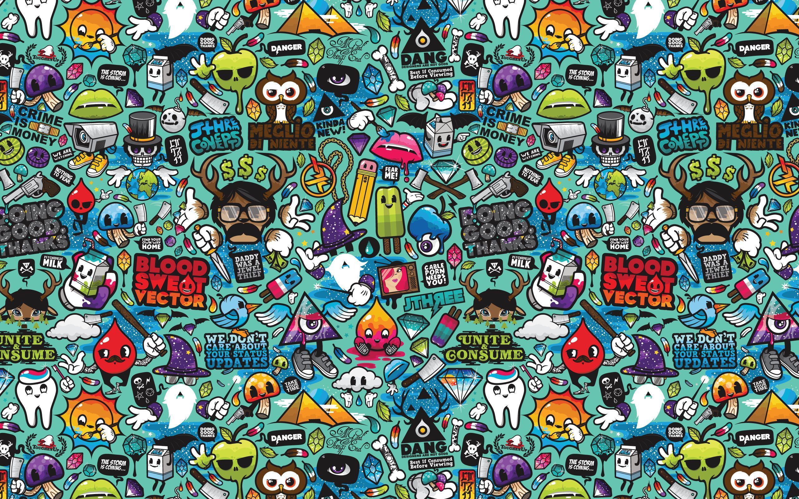 Cartoon Collage Wallpapers