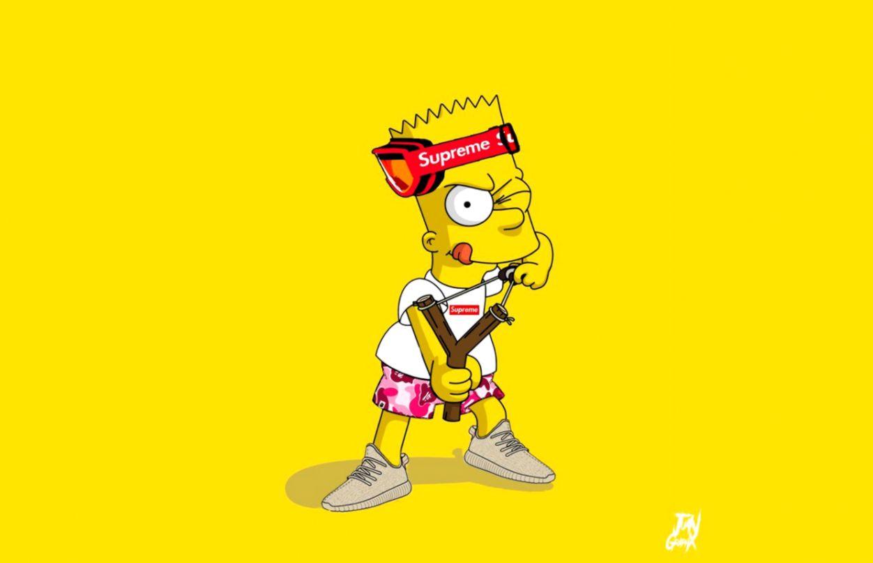 Cartoon Cool Bart Simpson Desktop Wallpapers