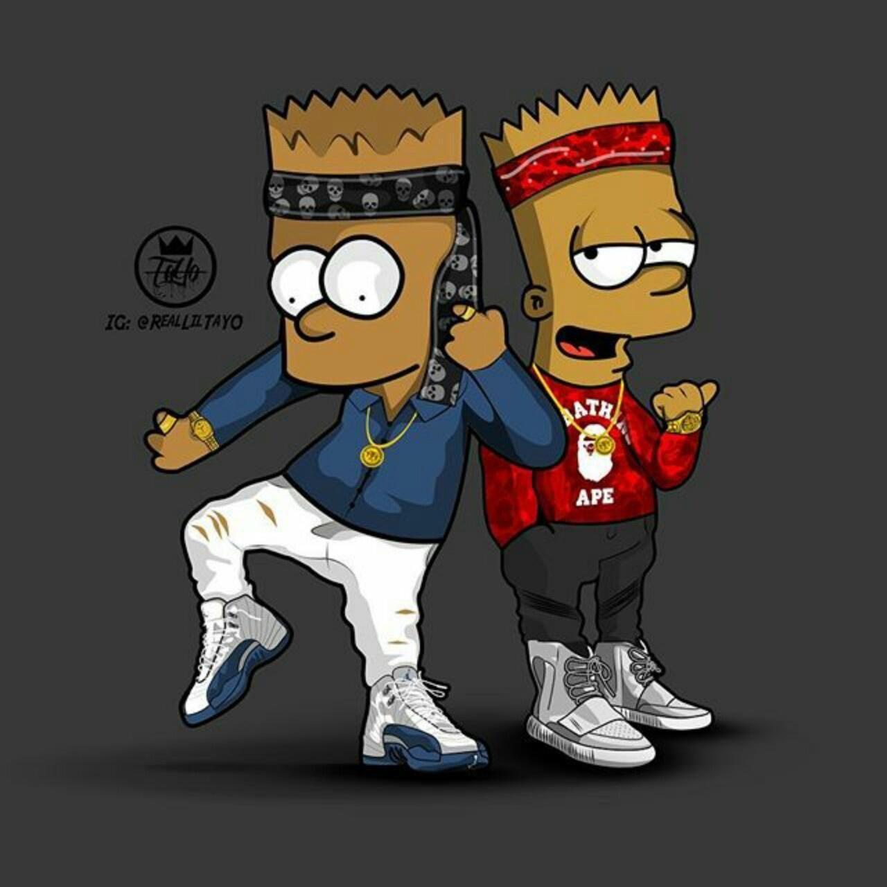 Cartoon Cool Bart Simpson Desktop Wallpapers