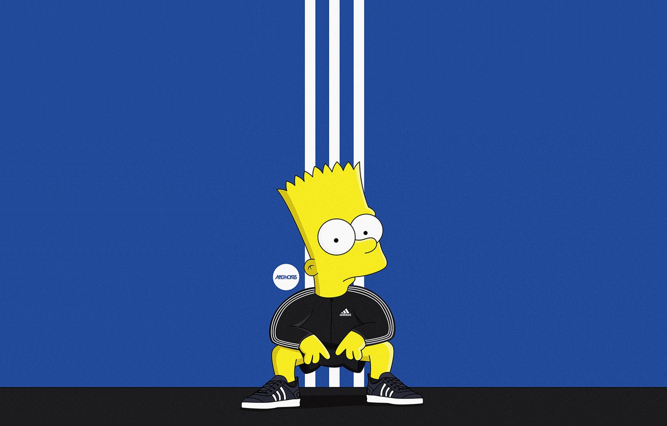 Cartoon Cool Bart Simpson Desktop Wallpapers