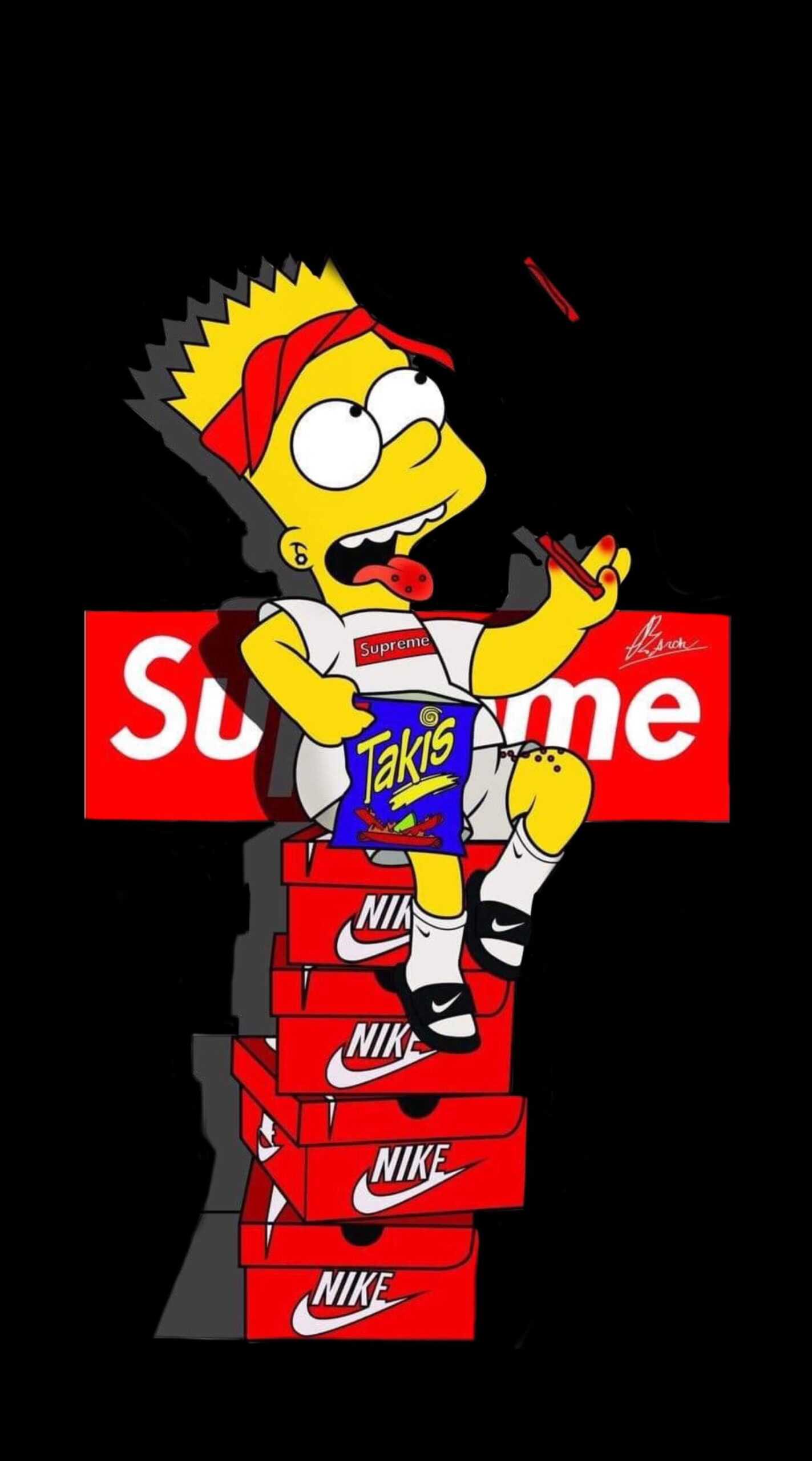 Cartoon Cool Bart Simpson Desktop Wallpapers