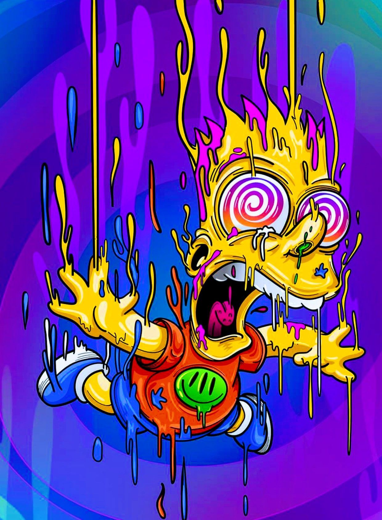 Cartoon Cool Bart Simpson Desktop Wallpapers