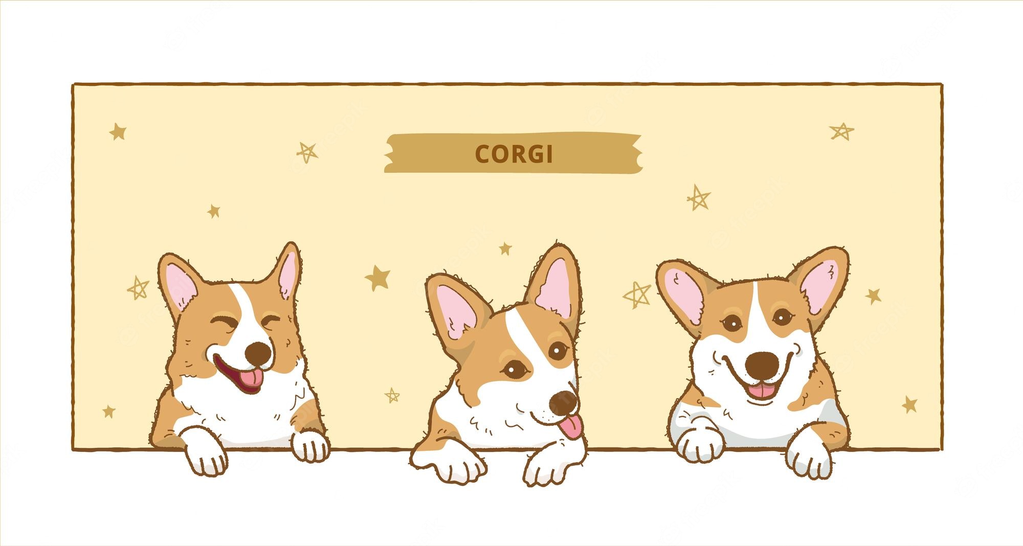 Cartoon Corgi Wallpapers