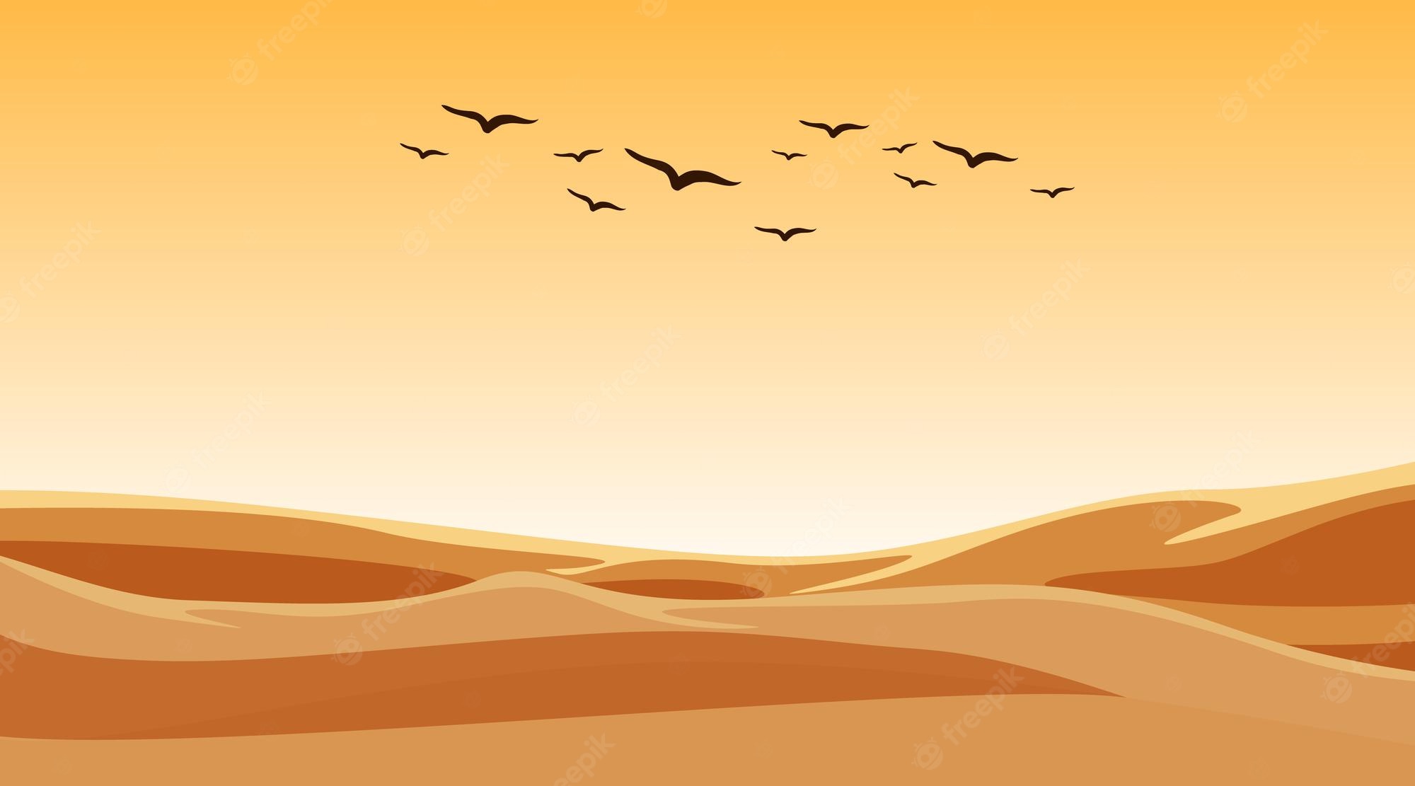 Cartoon Desert Wallpapers