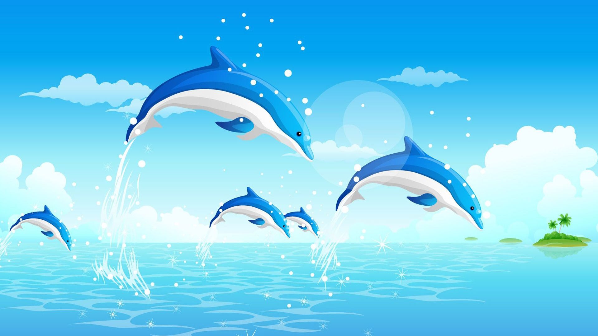 Cartoon Dolphin Wallpapers