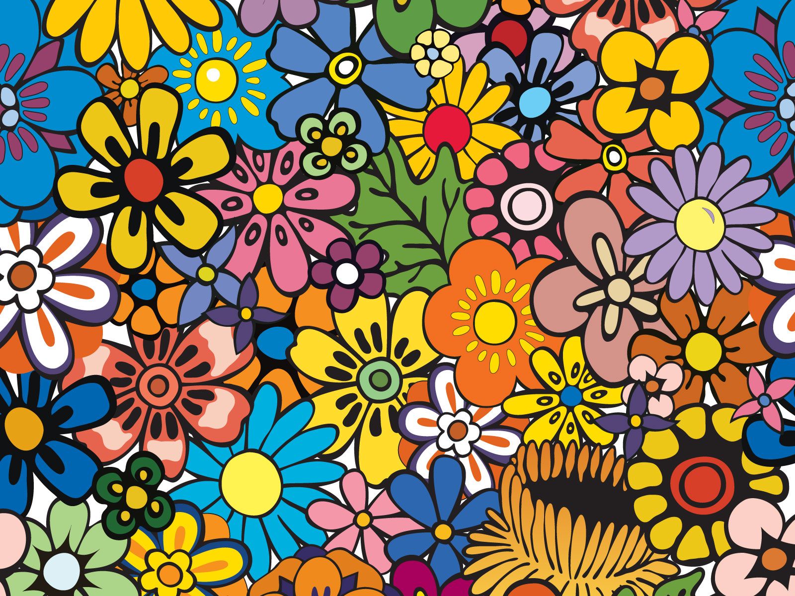 Cartoon Flowers Wallpapers