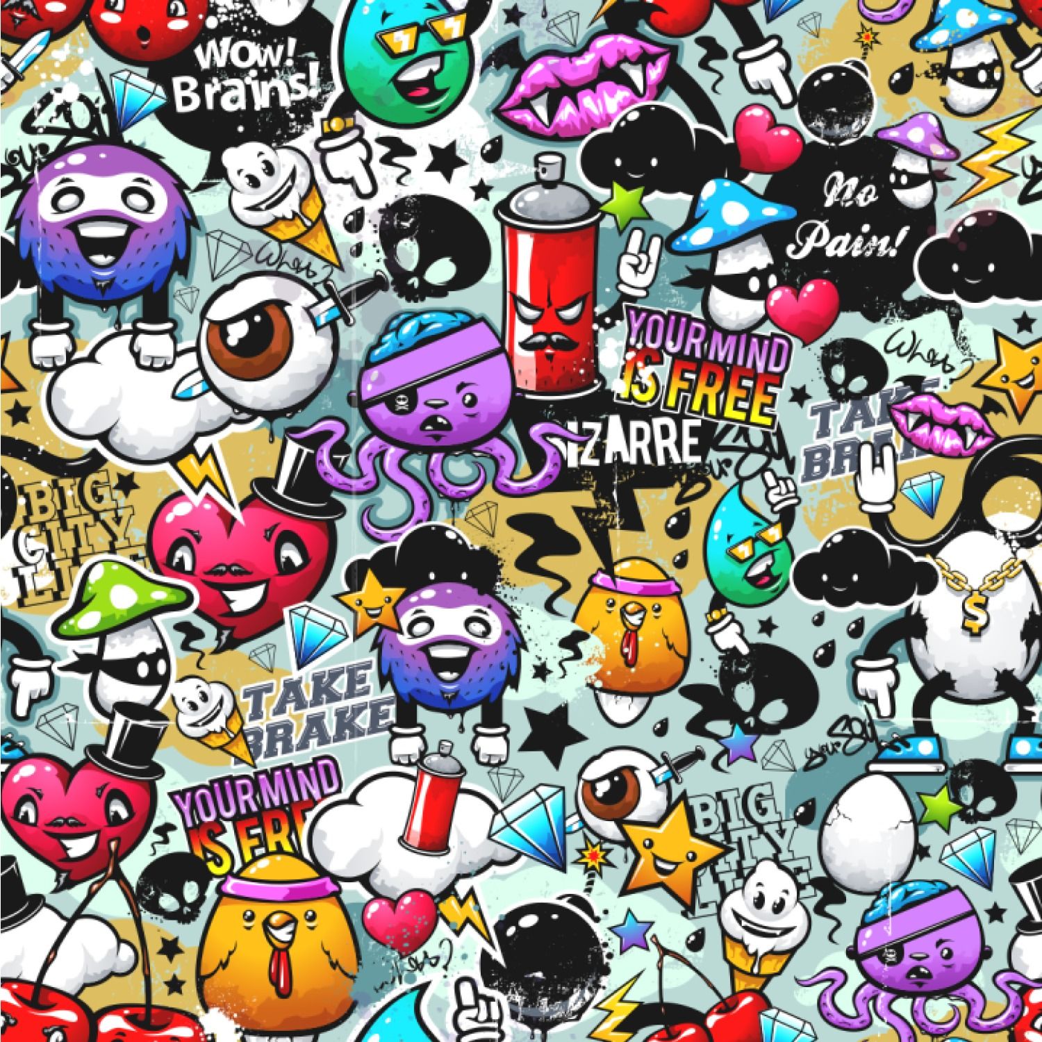 Cartoon Graffiti Art Wallpapers