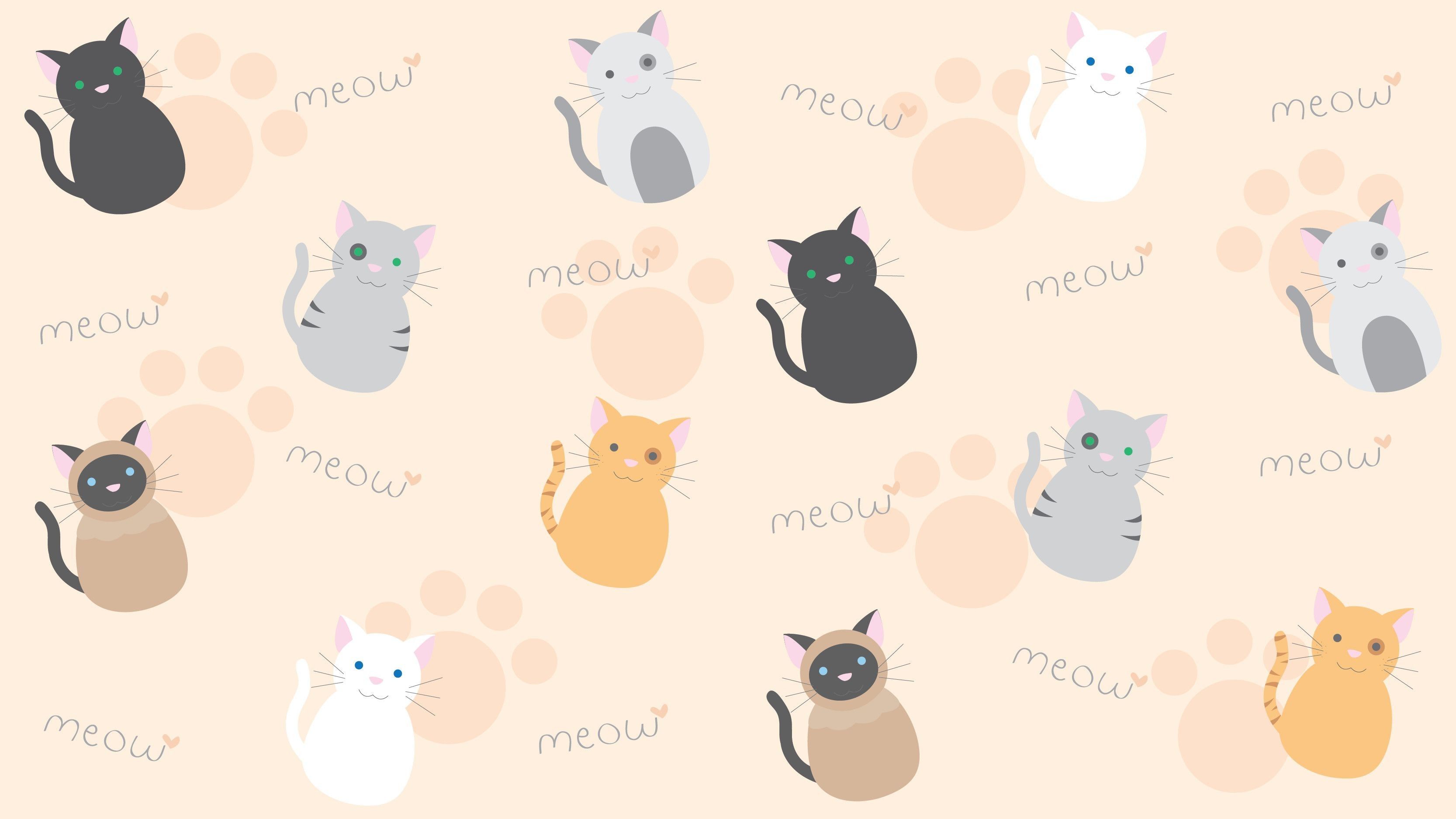 Cartoon Kitten Desktop Wallpapers