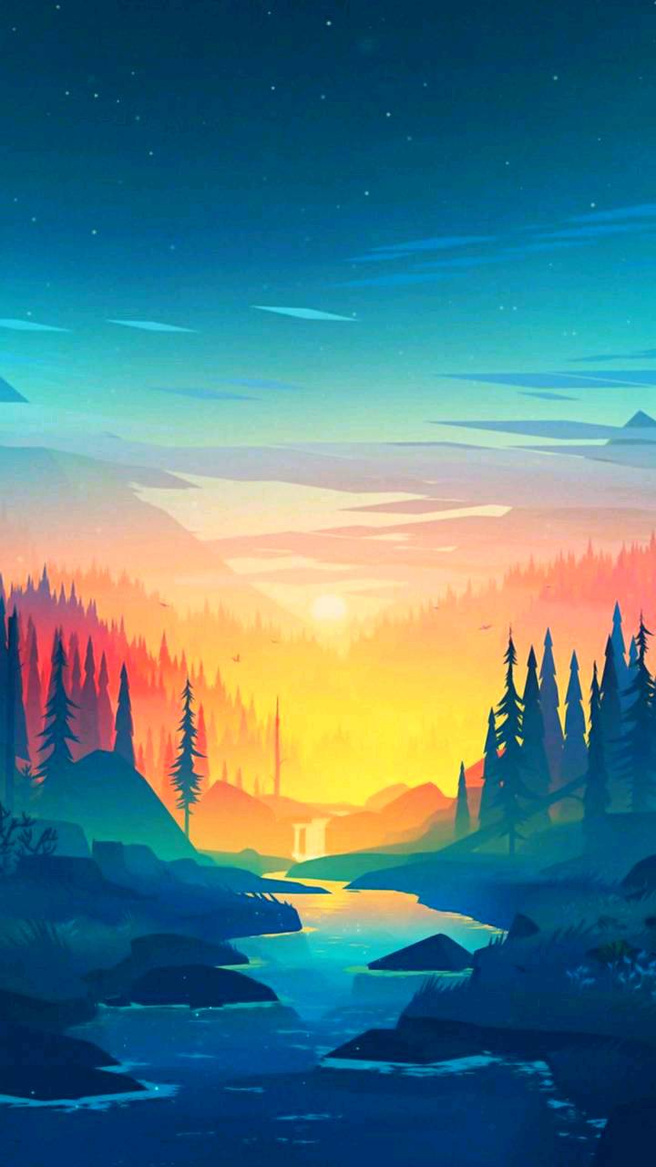 Cartoon Landscape Wallpapers