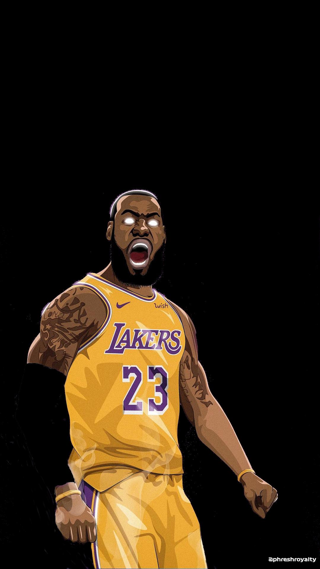 Cartoon Lebron Lakers Wallpapers