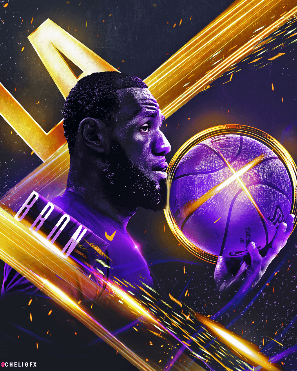 Cartoon Lebron Lakers Wallpapers