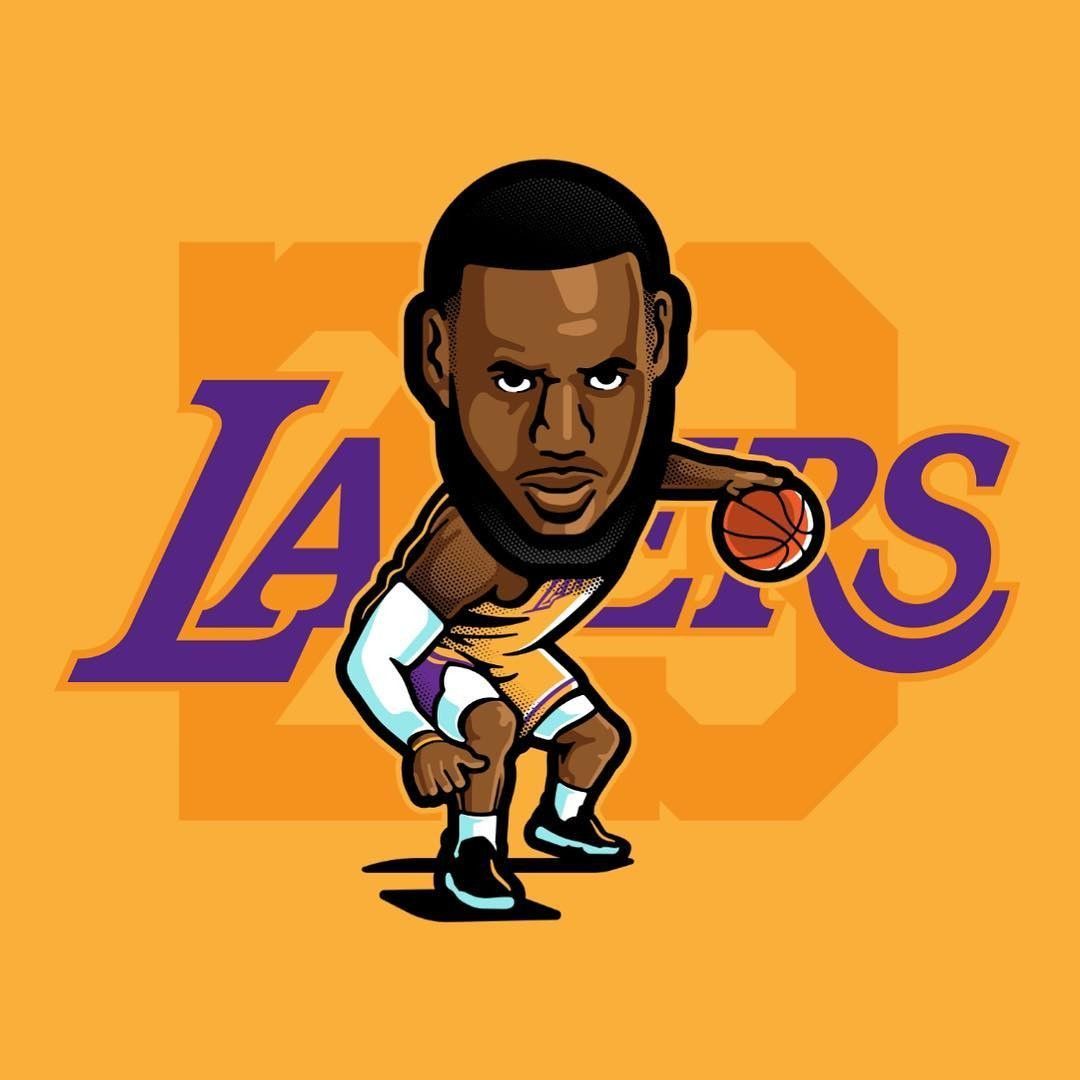 Cartoon Lebron Lakers Wallpapers