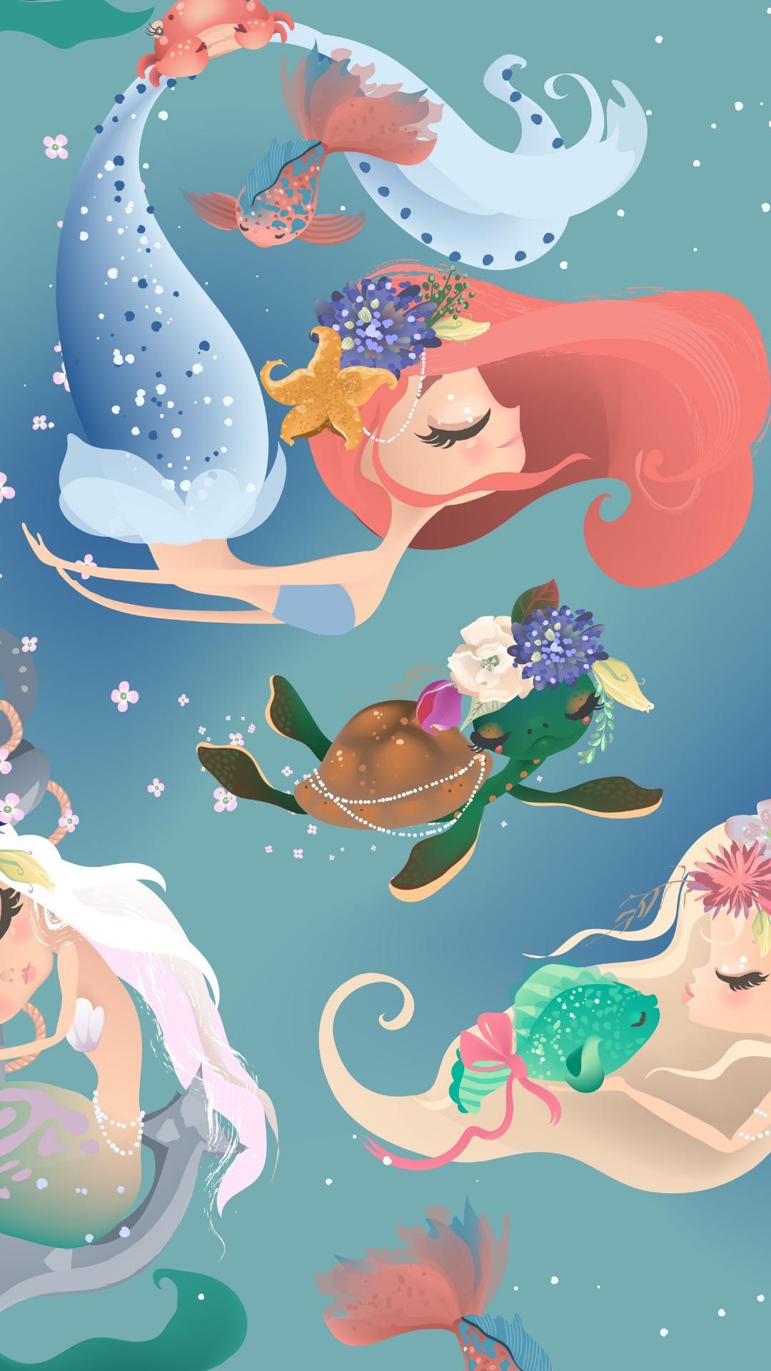 Cartoon Mermaid Wallpapers