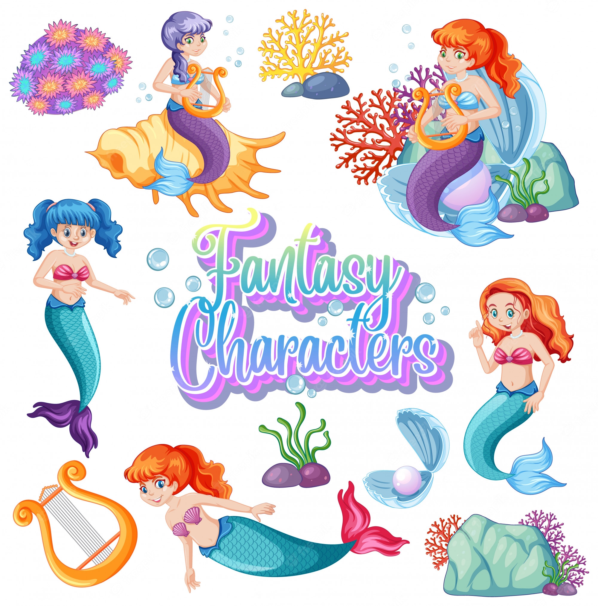 Cartoon Mermaid Wallpapers