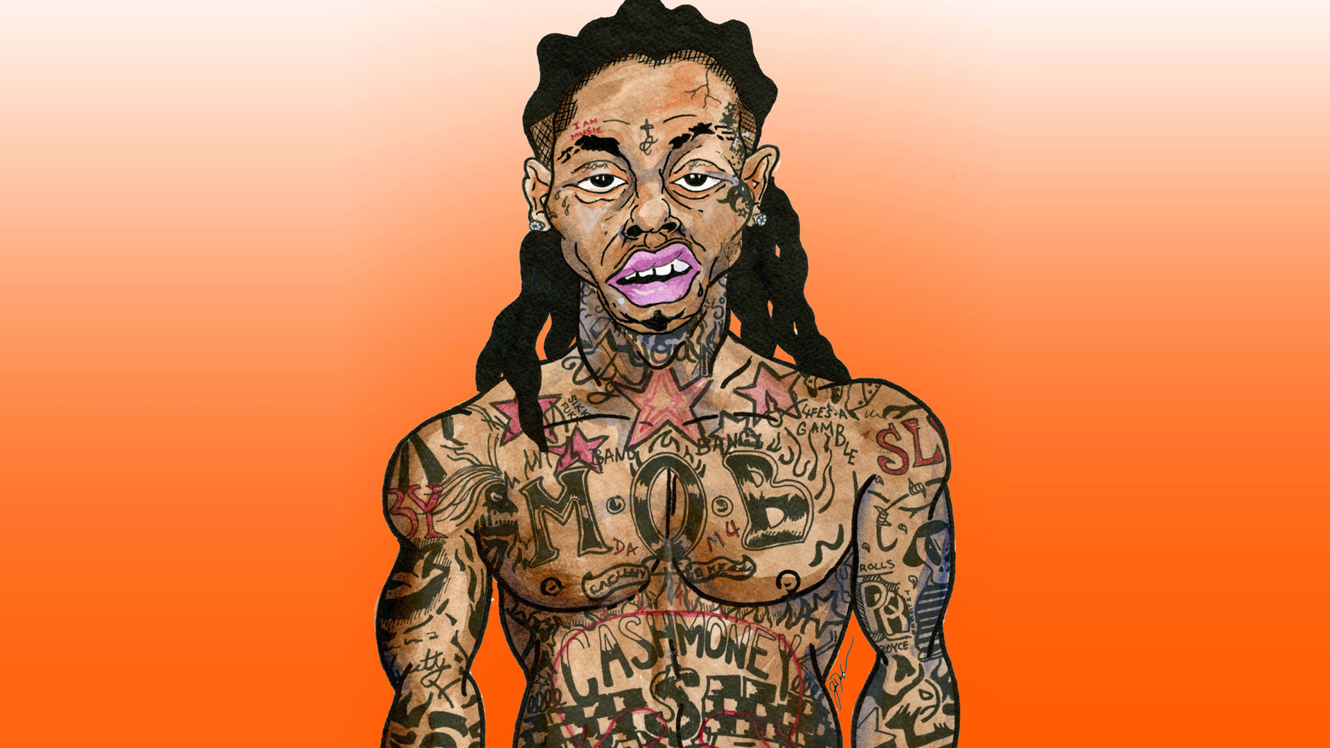 Cartoon Rapper Drawings Wallpapers